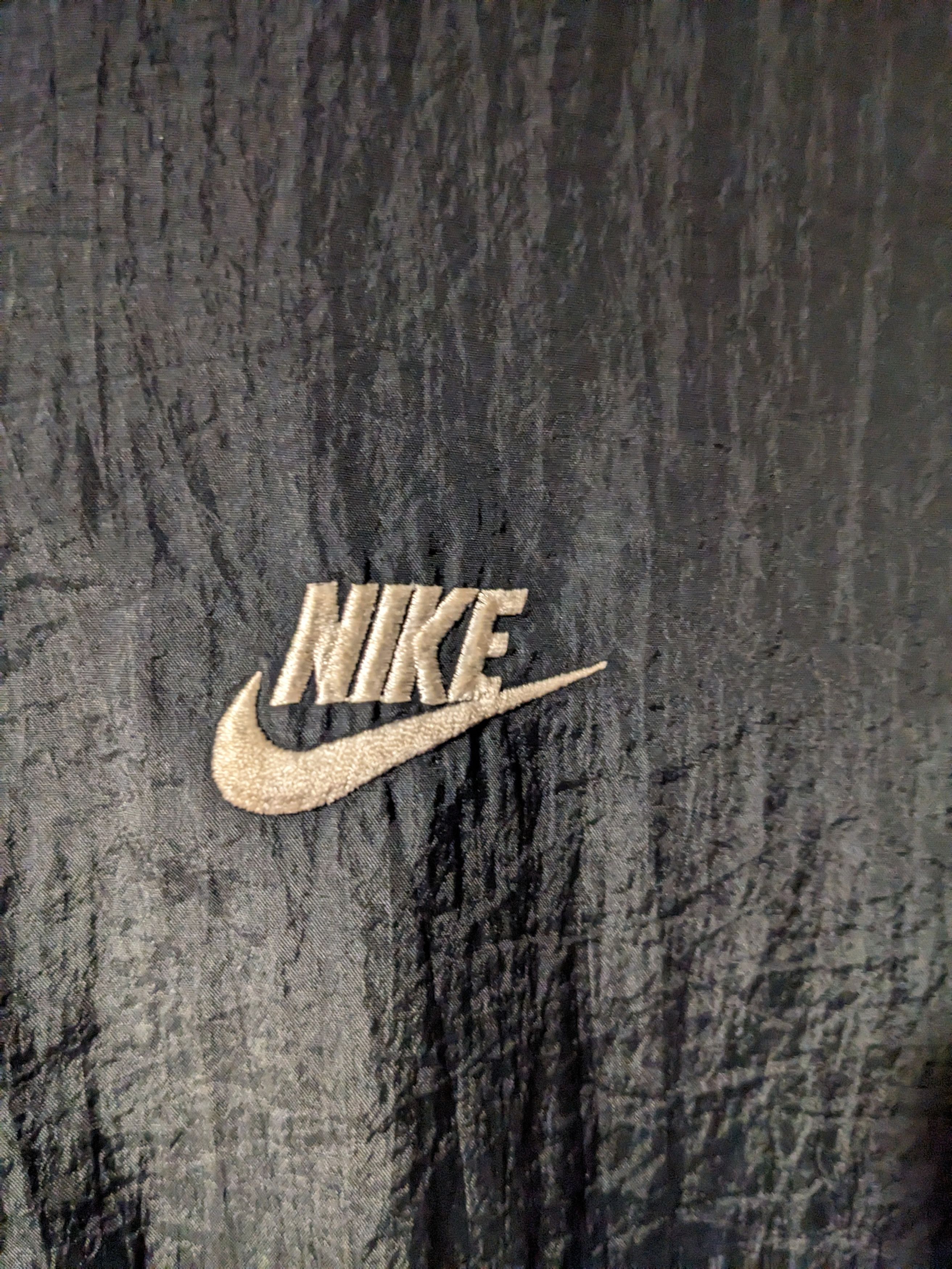 Nike × Vintage Vintage Y2K Nike Mini Swoosh Black X-Large Windbreaker Size US XL / EU 56 / 4 - 2 Thumbnail