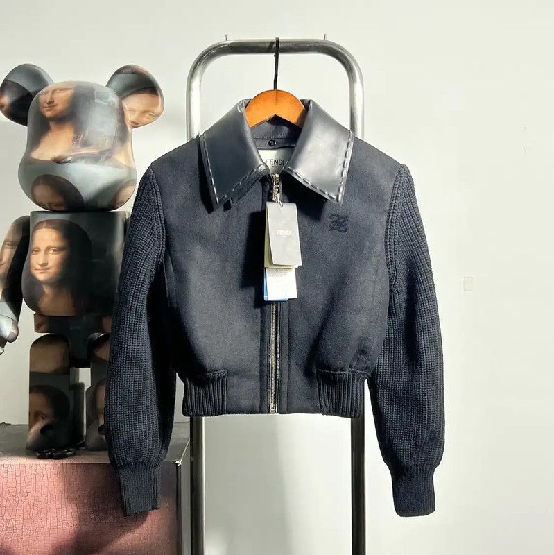 Fendi Fendi Black Mens Outerwear Jacket 0089 Size US M / EU 48-50 / 2 - 1 Thumbnail