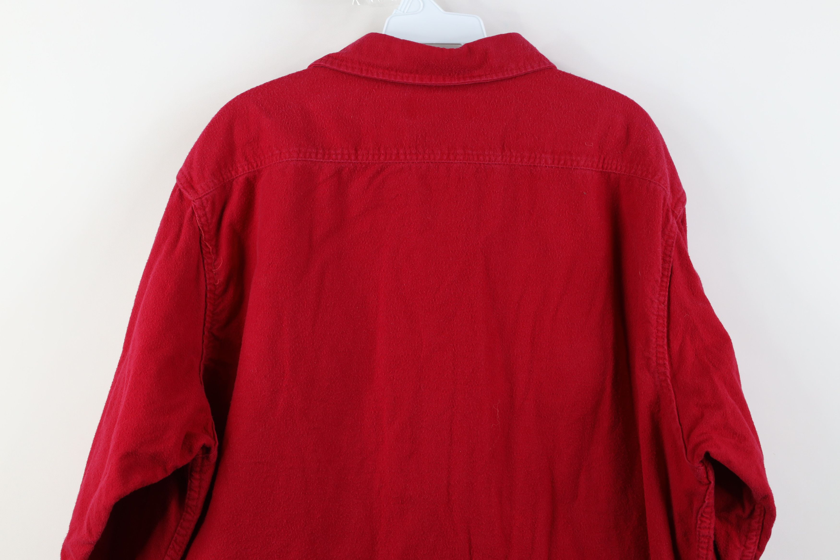 Vintage Vintage 90s Streetwear Cloth Collared Button Shirt Red USA Size US XL / EU 56 / 4 - 11 Thumbnail