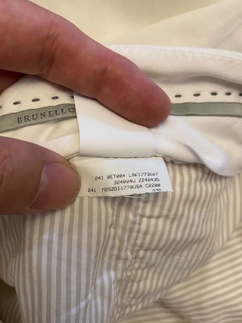 Brunello Cucinelli Brunello Cucinelli Casual Pants, 100% Sea Island Cotton Size 50L - 6 Thumbnail