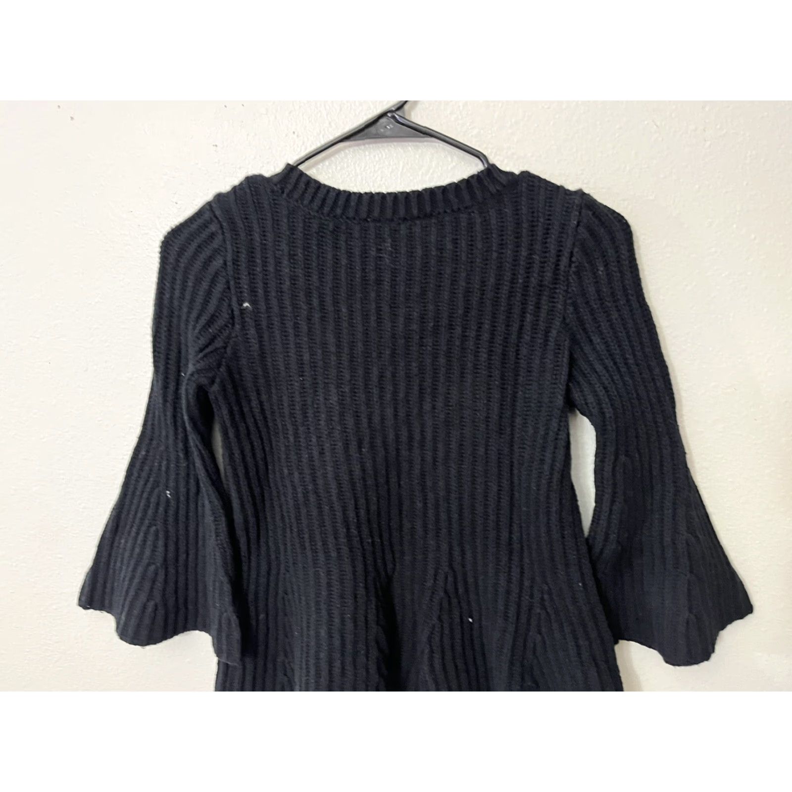 Gap GAP Womens Black Cable Knit Pullover Sweater Long Sleeve Crew Neck Small Size S / US 4 / IT 40 - 2 Thumbnail