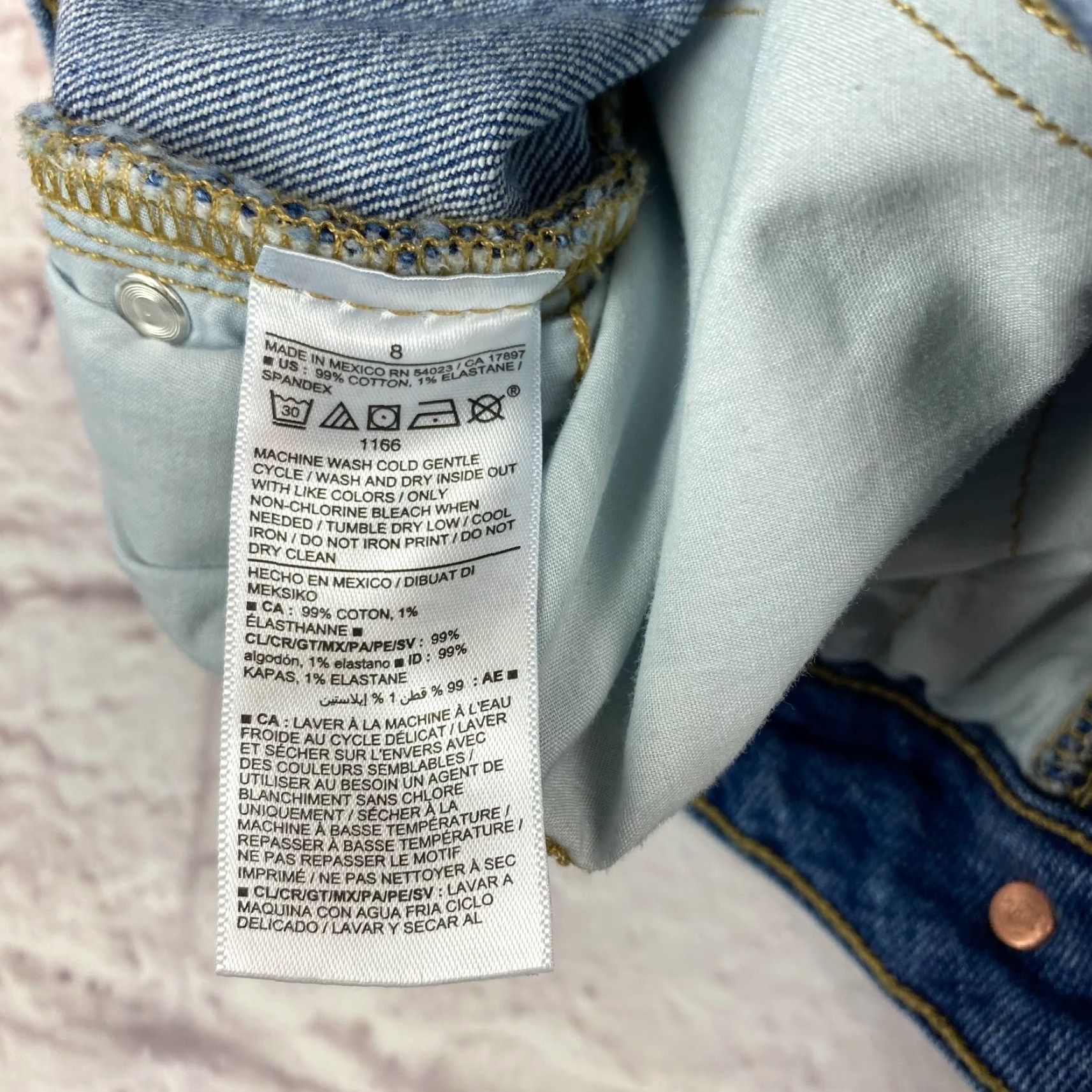 Old Navy Old Navy Jeans Womens High Rise O.G Distressed Straight Leg Sz 8 Blue Denim 30W 30L 5-Pocket City 90s Mens? Size 30" / US 8 / IT 44 - 4 Thumbnail