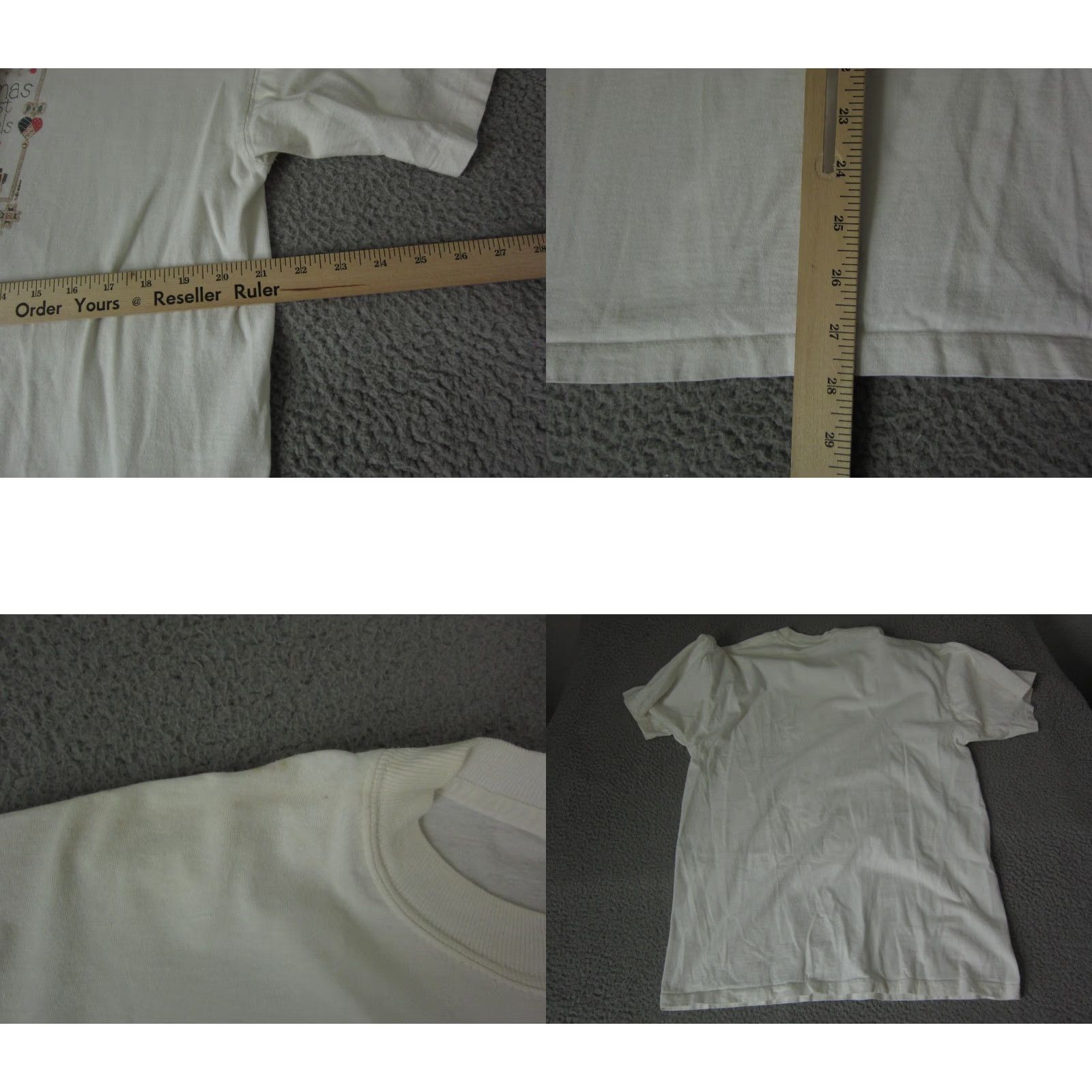 Vintage VINTAGE Genuine Shirt Men L White 90s 80s Tee Logo Cotton Jersey Crew Neck Short Sleeve Casual Gma Cottage Core 1990-1999 Mens T-Shirt Size US L / EU 52-54 / 3 - 8 Thumbnail