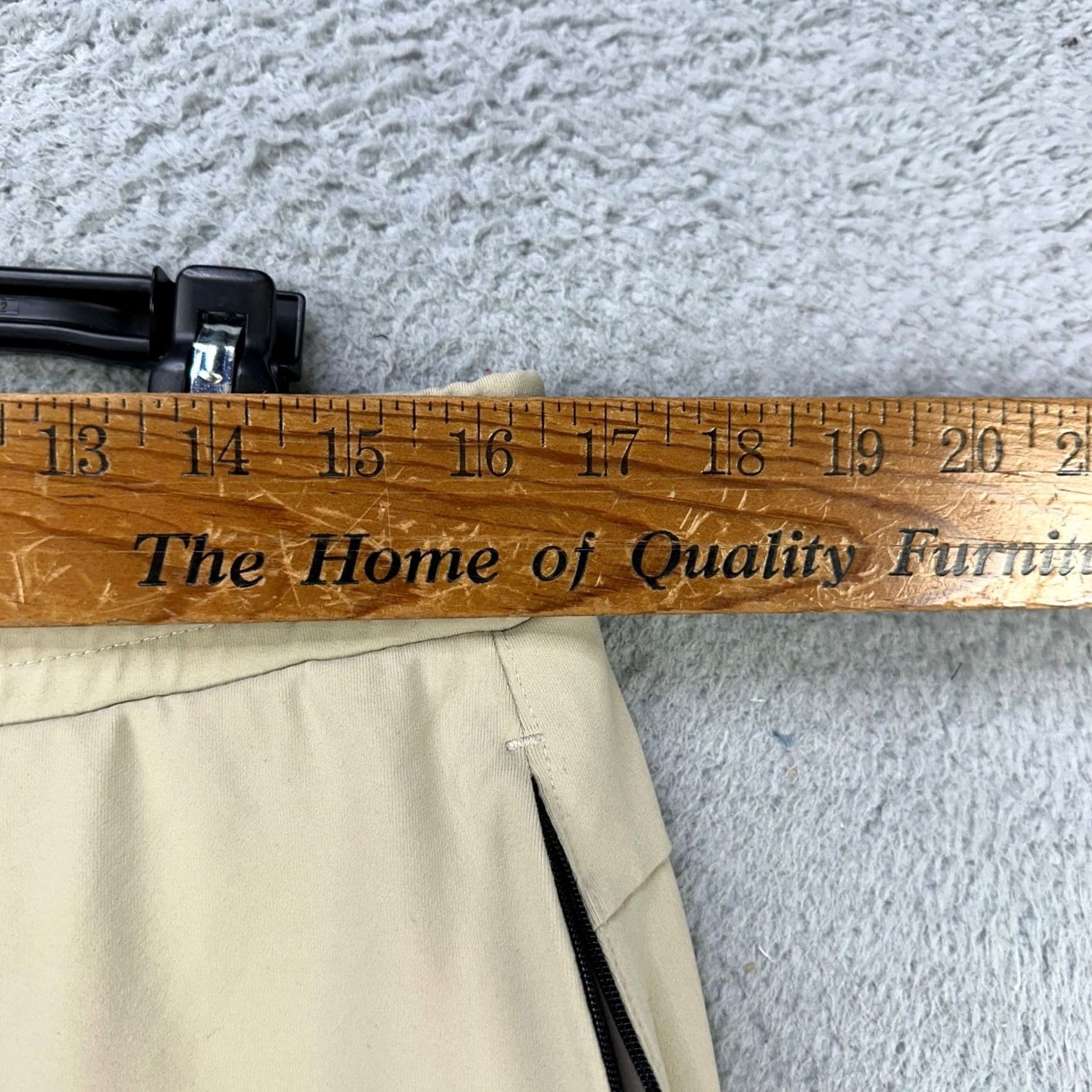 Vintage Public Rec Pants Pull On Mens 34X28 Beige Stretch Waistband Drawstring Pocket Pants Size US 34 / EU 50 - 6 Thumbnail