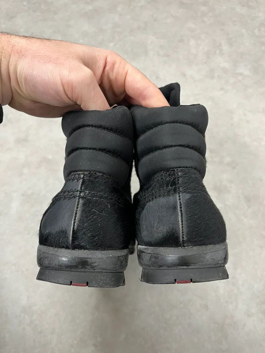 Prada 2000s Prada Pony Hair Leather Black High Shoes Size US 8.5 / EU 41-42 - 7 Thumbnail