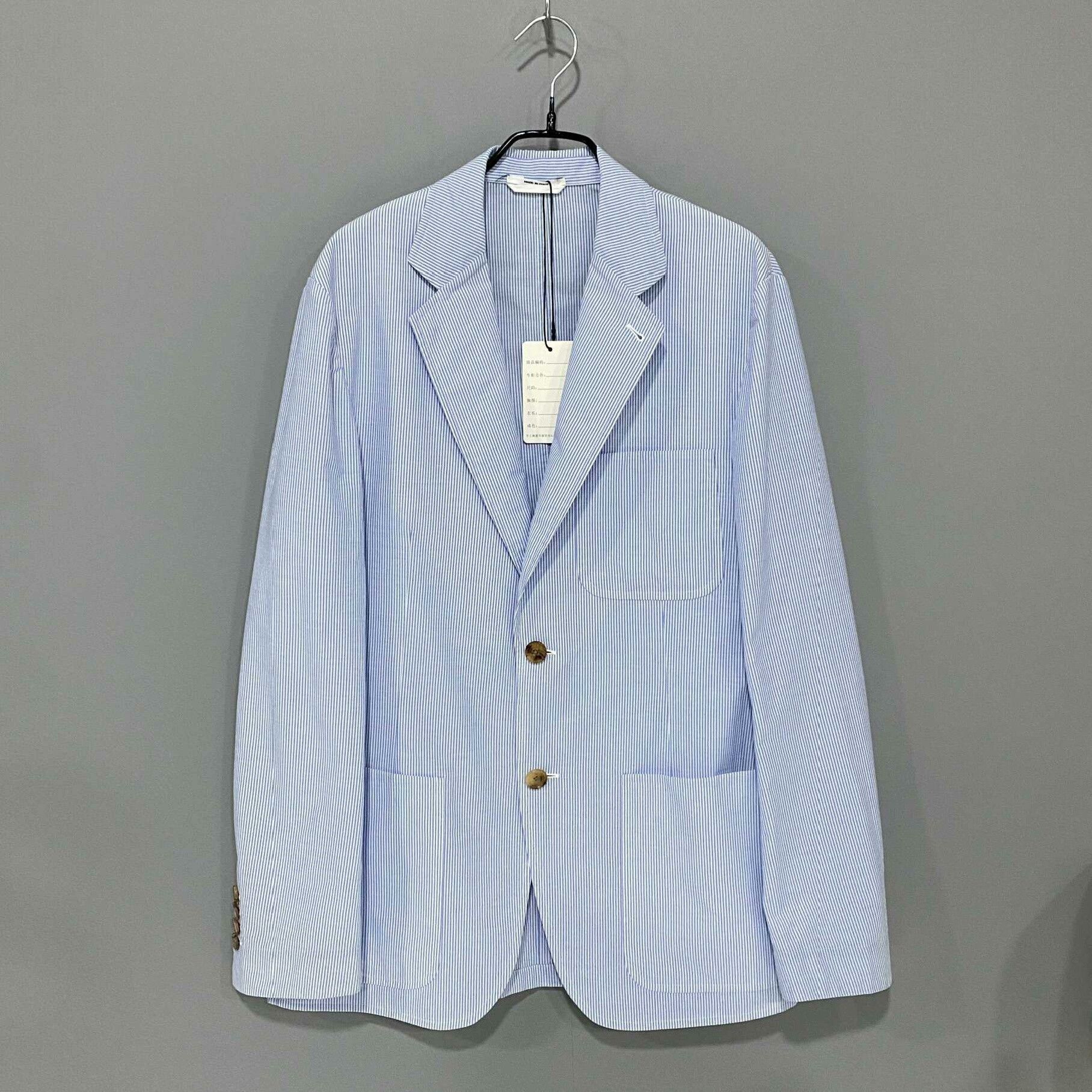 Hermes Hermes Formal Striped Blue Suit 40r Men Size 40R - 1 Thumbnail