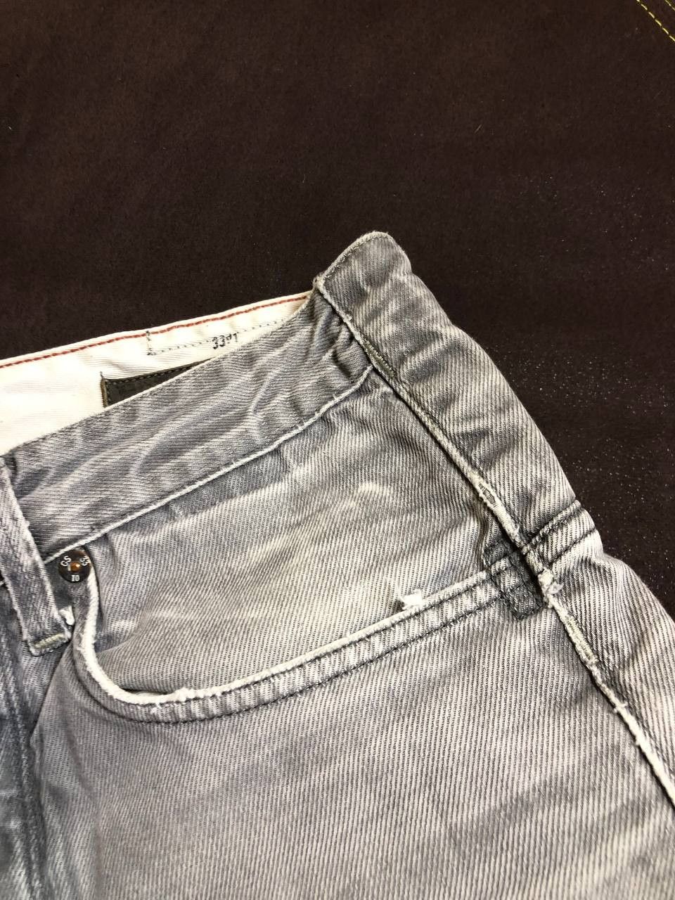 G-Star G-STAR RAW Denim Wash Gray Straight Jeans Size US 32 / EU 48 - 13 Thumbnail
