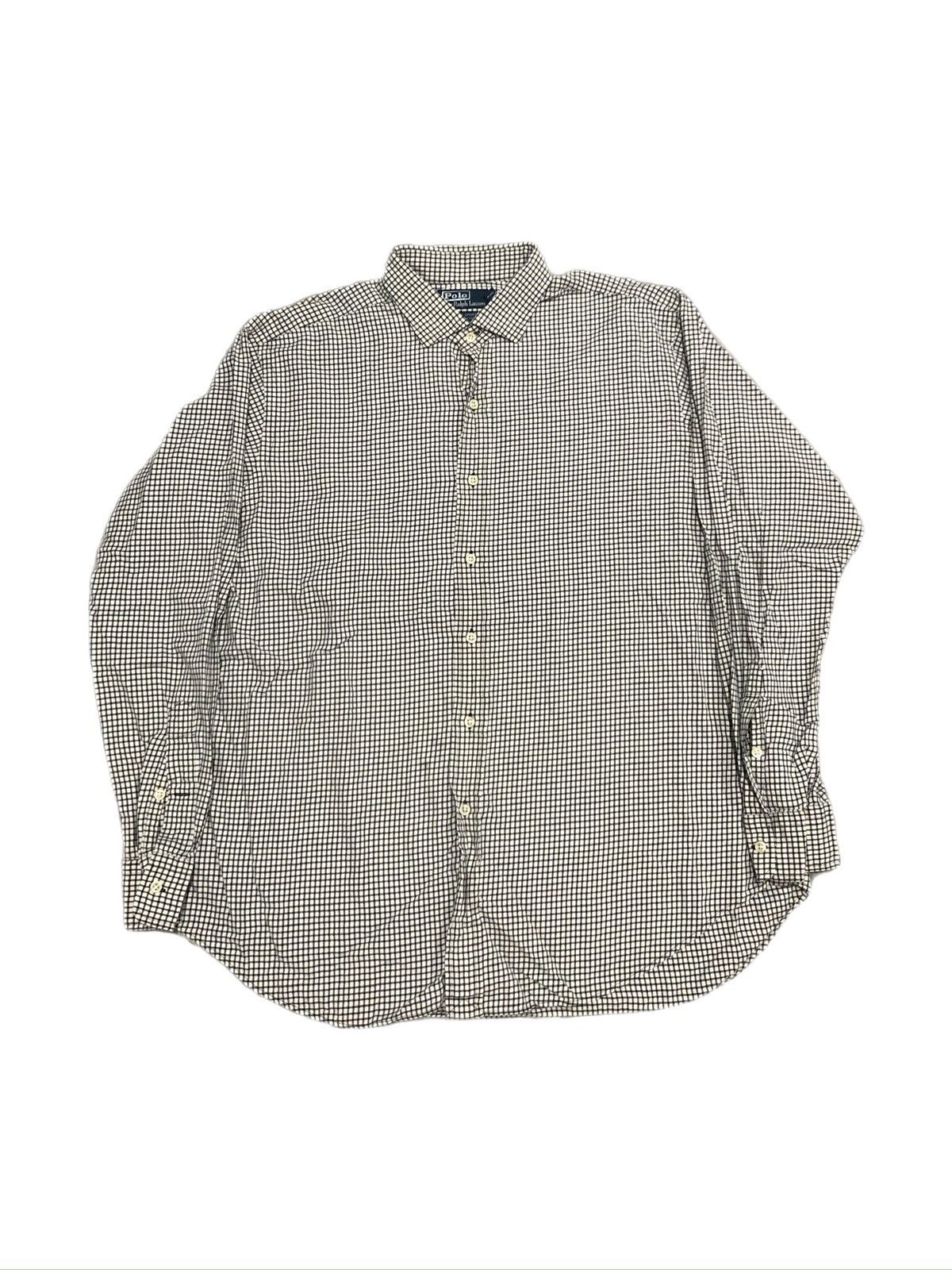 Polo Ralph Lauren × Vintage Vtg 90s Polo Ralph Lauren Estate Sport Checker Button Up Size US XL / EU 56 / 4 - 1 Thumbnail
