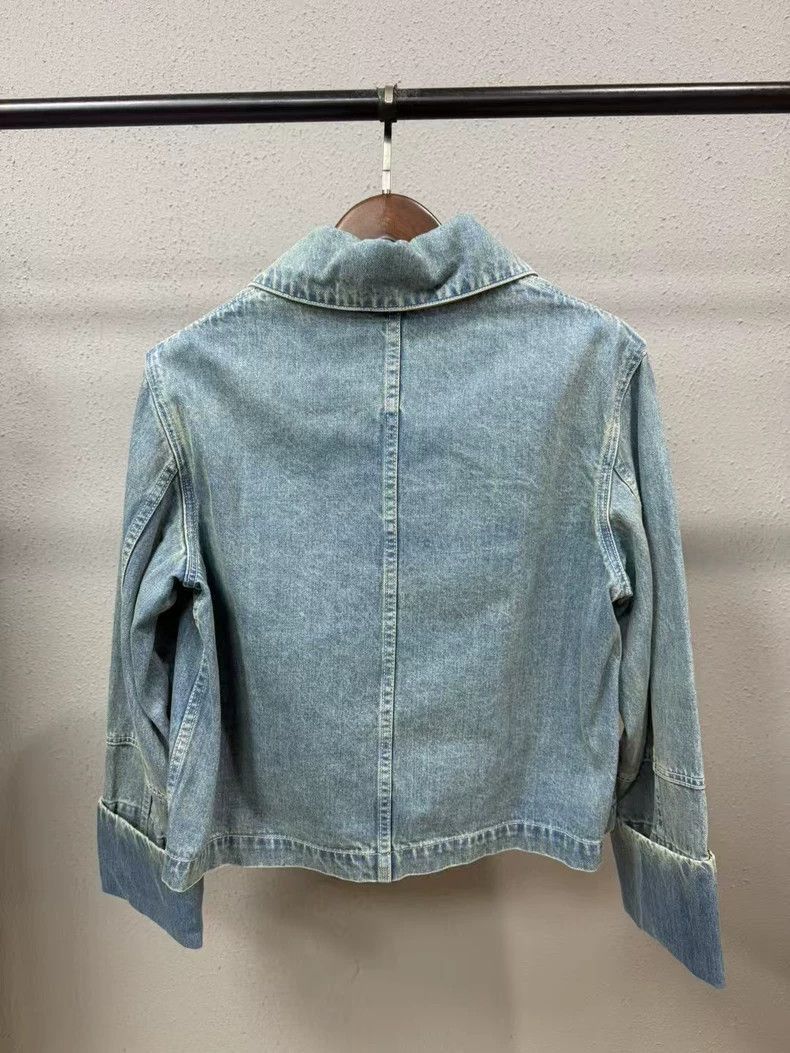 Loewe Leather Denim Jacket Size 38-2508