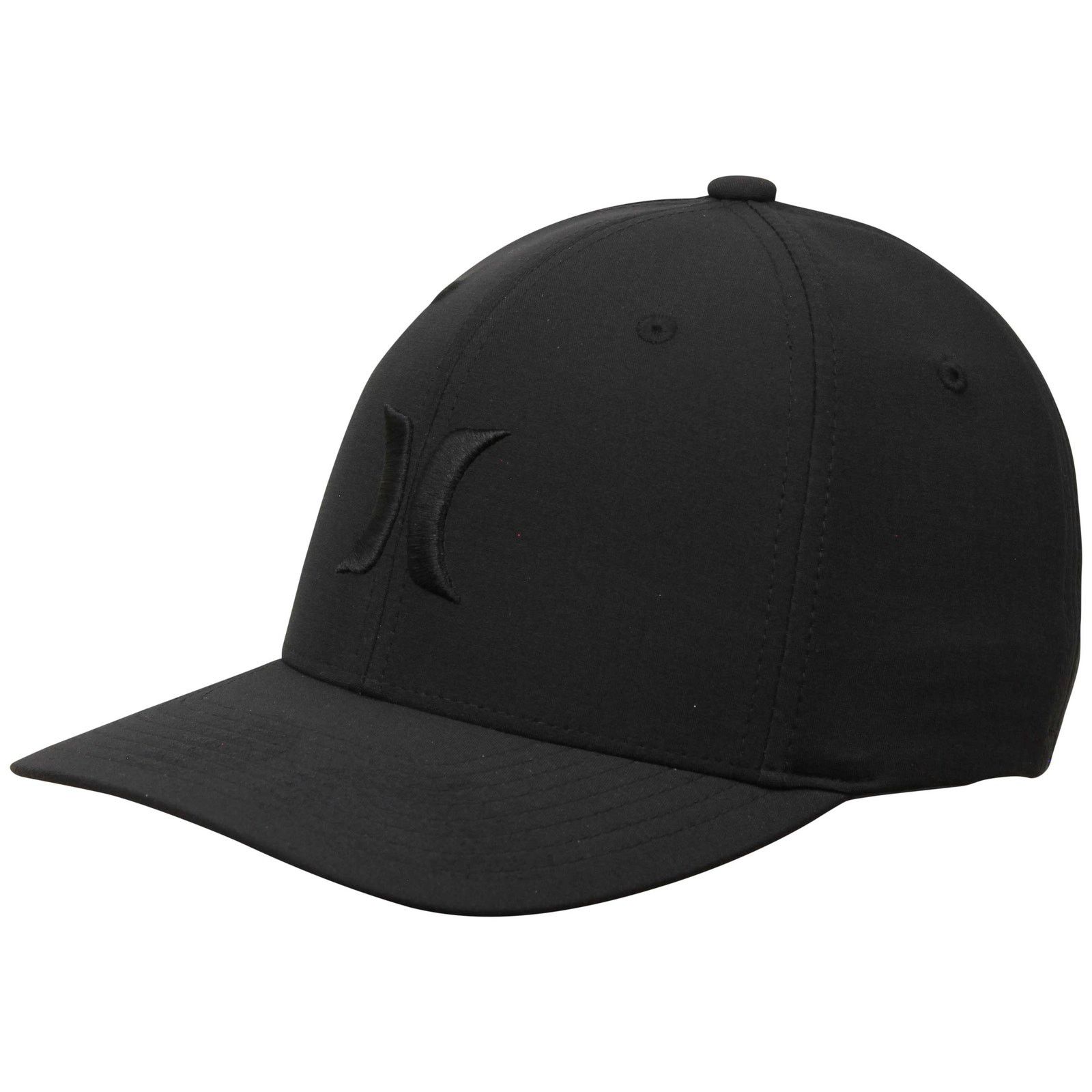 Hurley Hurley Men's Dri-FIT Cutback Flex Fit Hat Cap in Black/Black Size ONE SIZE - 1 Thumbnail