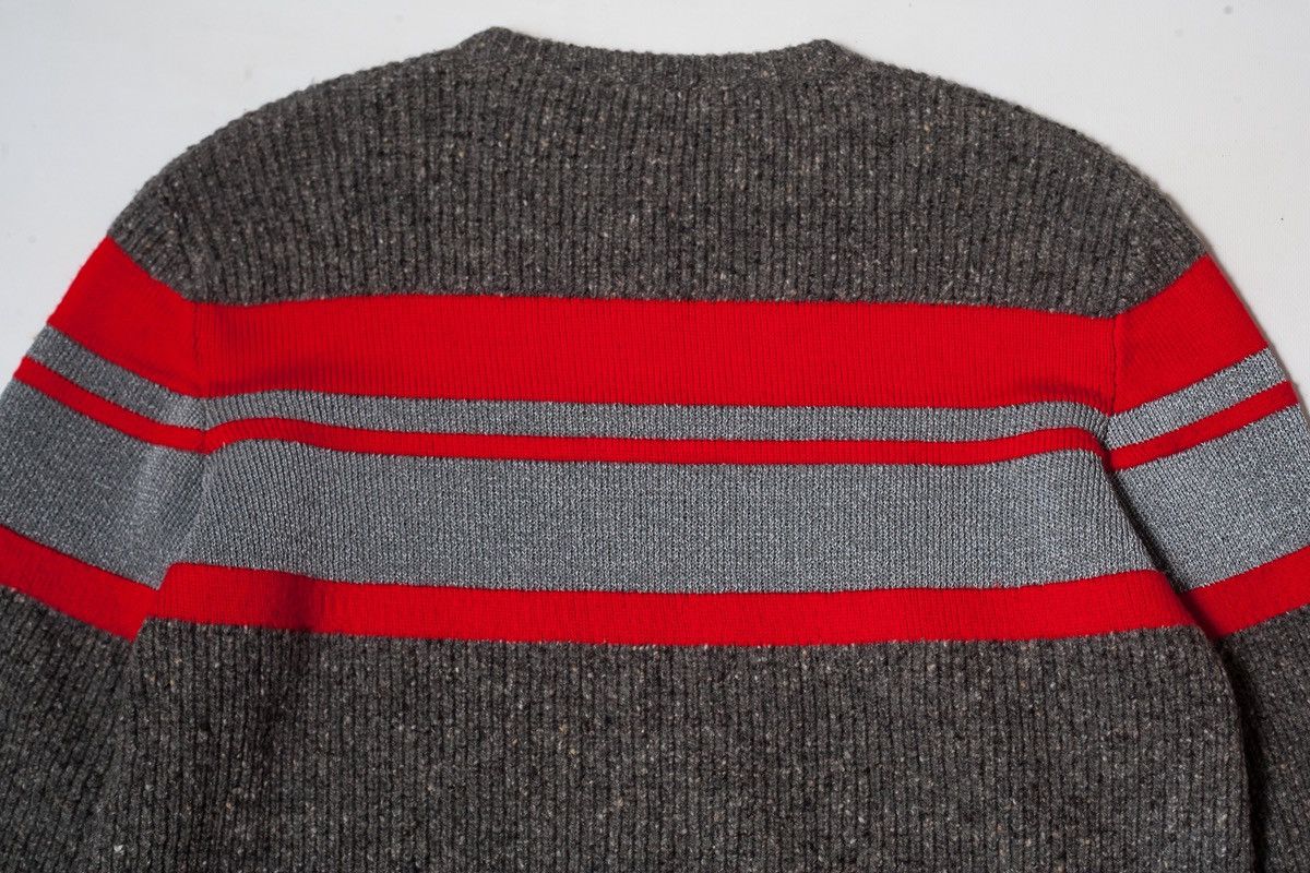 Givenchy Givenchy Striped Logo Intarsia Reflective Wool Sweater Size US L / EU 52-54 / 3 - 11 Thumbnail