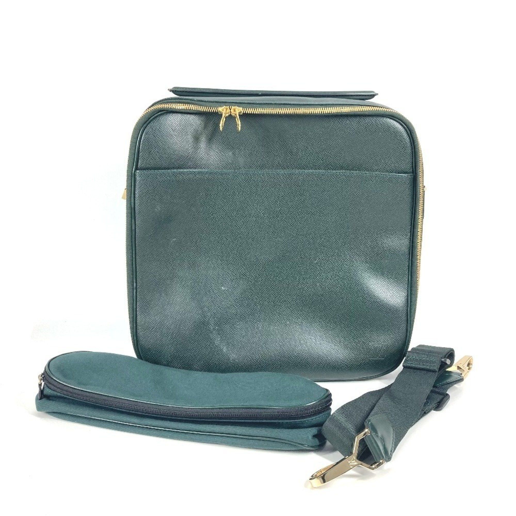 Louis Vuitton M30764 Taiga Tura Bag Flap Crossbody Handbag 2Way Shoulder Leather Men's Women's Episea Khaki