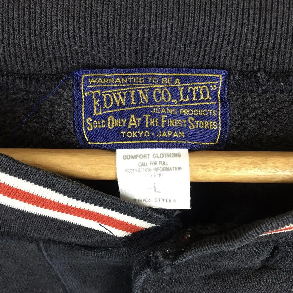 Edwin Vtg EDWIN USA Crewneck Sweater Sweatshirt Pullover Size L / US 10 / IT 46 - 3 Thumbnail