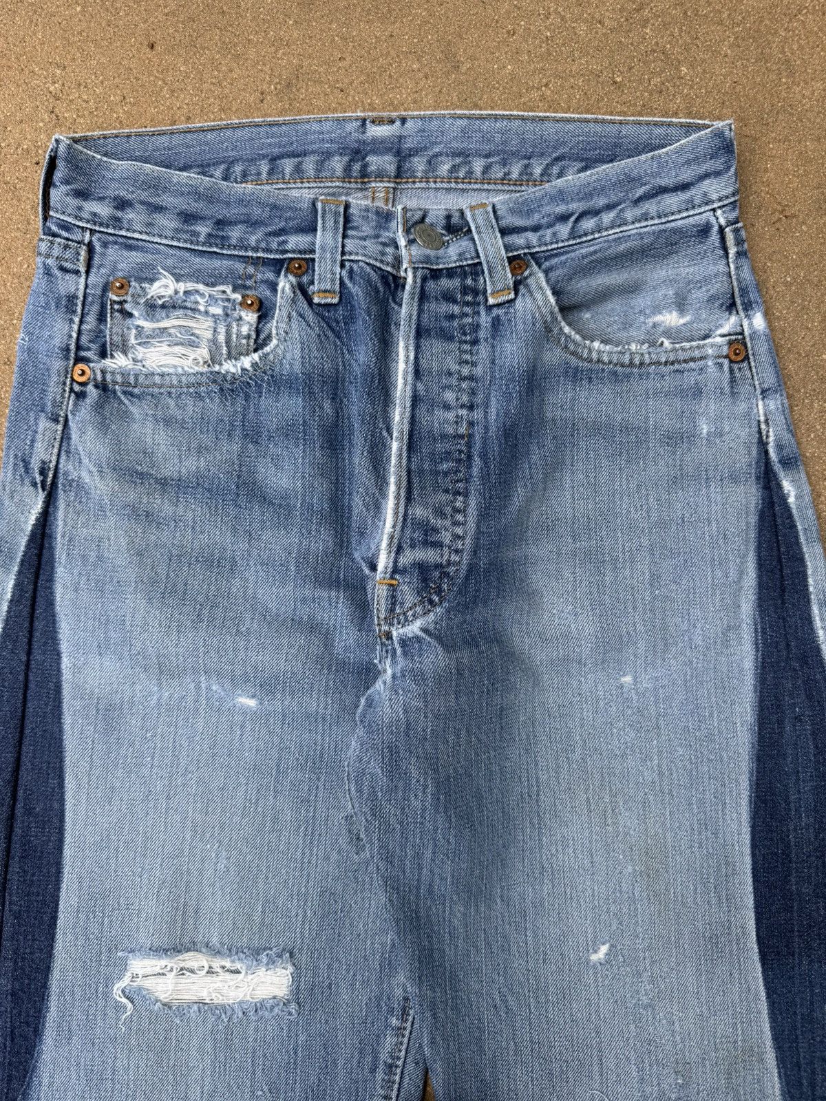 Levi's × Vintage Vtg 70’s Levis 501xx Redline Selvedge Distressed Jeans 28x28 Size US 28 / EU 44 - 4 Thumbnail