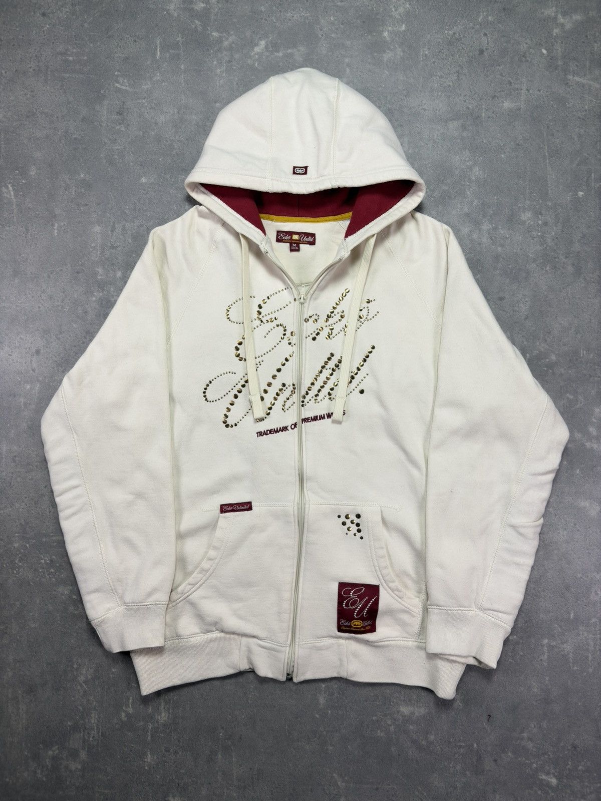 Ecko Unltd. Ecko Unltd Studded Big Logo Baggy Zip Hoodie L XL Size US L / EU 52-54 / 3 - 1 Thumbnail