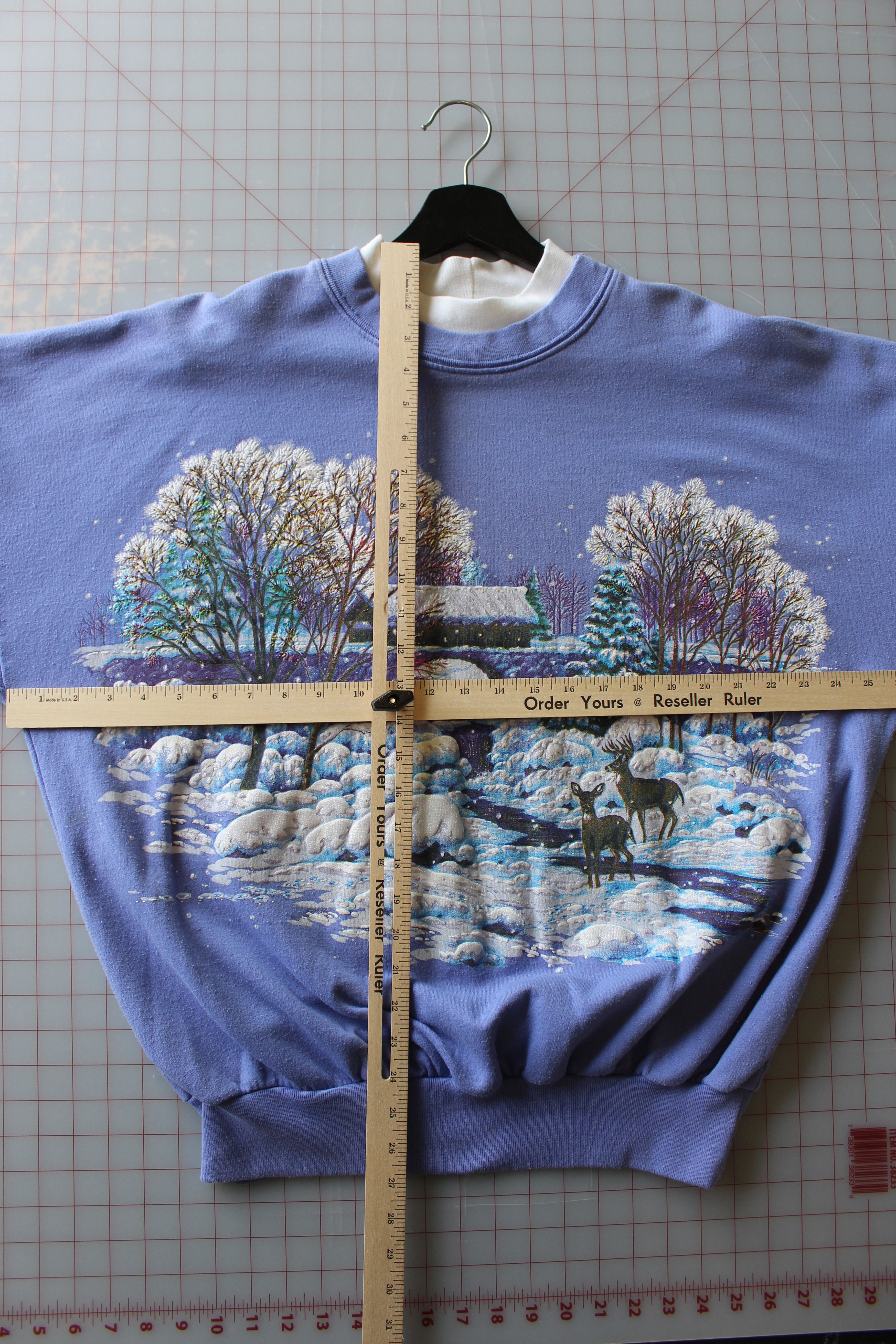 Habitat × Vintage VINTAGE ALL OVER PRINT WINTER THEMED SWEATSHIRT Size US L / EU 52-54 / 3 - 4 Thumbnail