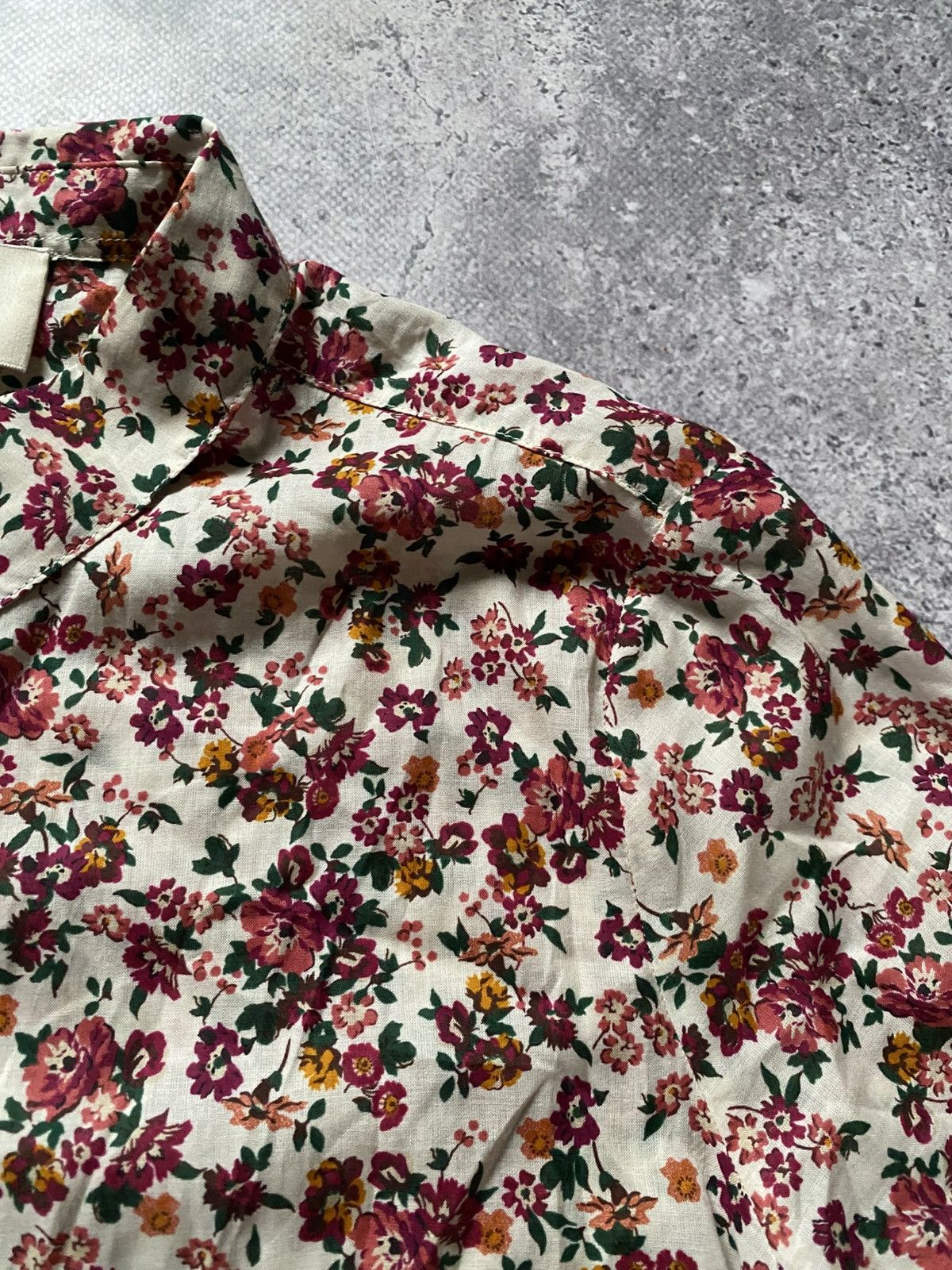 Sezane Sezane Blouse Pierro Shirt Floral Print Long Sleeve Women's Size XS / US 0-2 / IT 36-38 - 7 Thumbnail