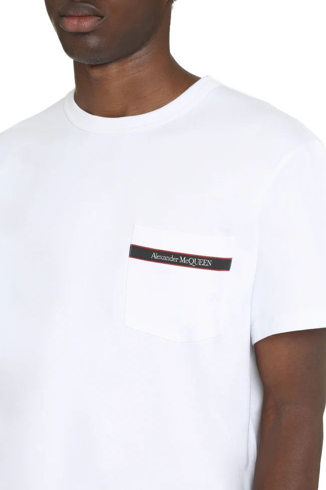 Alexander McQueen o1y1024 T-Shirt In White Size US L / EU 52-54 / 3 - 5 Thumbnail