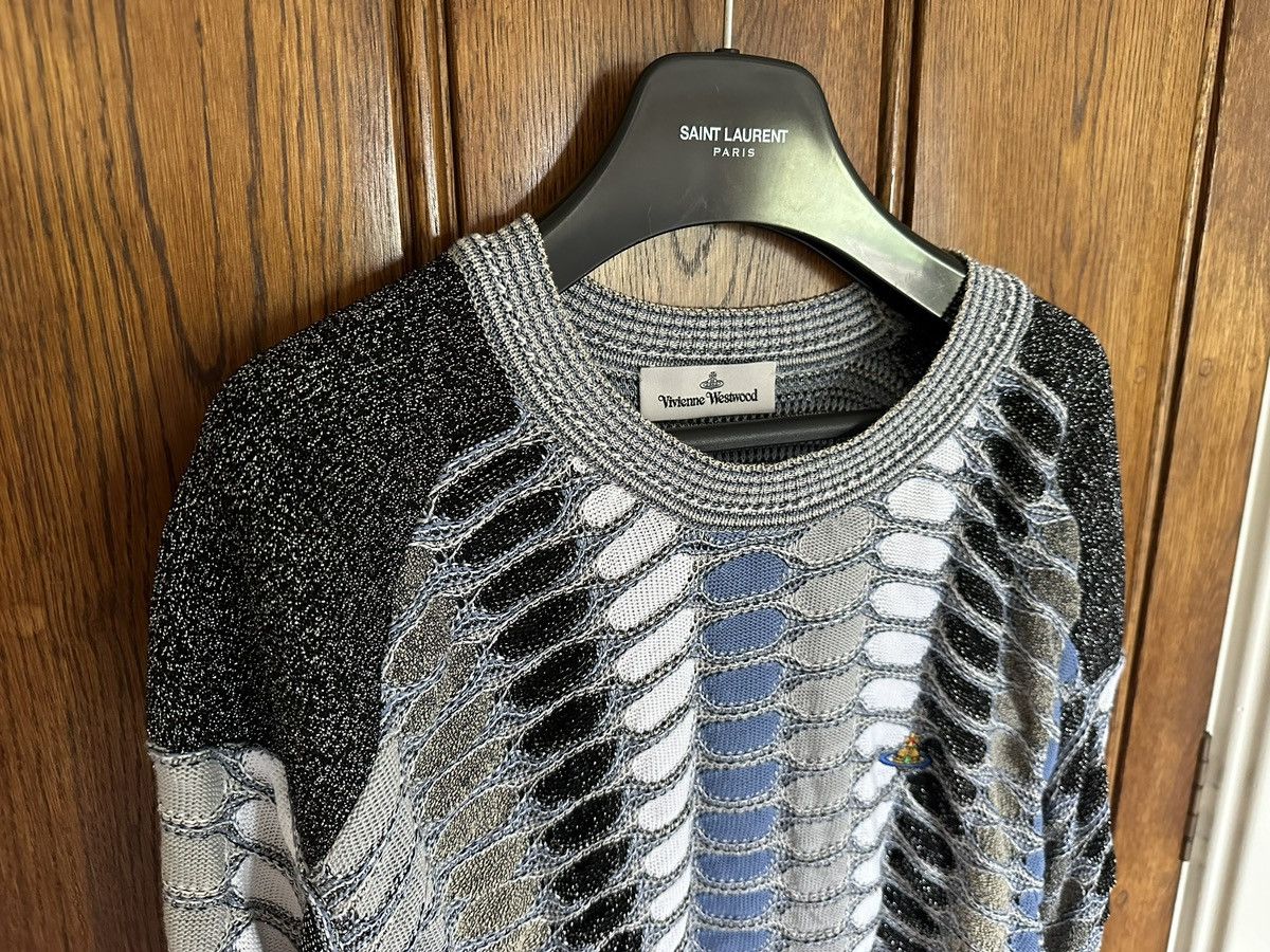 Vivienne Westwood $960 Vivienne Westwood Marcel jumper metallic lamé sweater Size US L / EU 52-54 / 3 - 16 Thumbnail