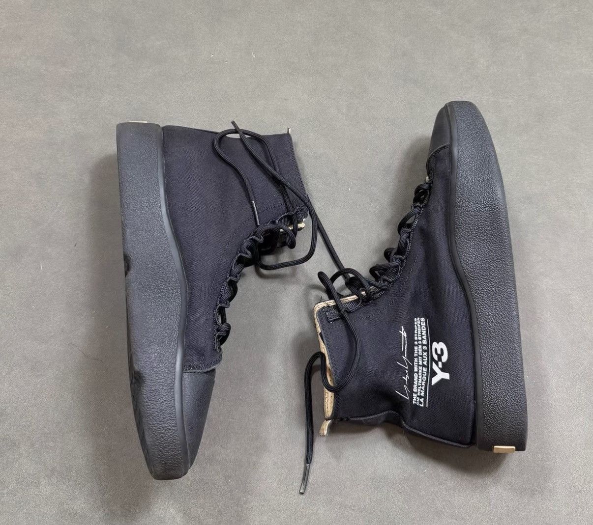 Y-3 Y-3 Yohji Yamamoto High-Top Sneakers J16 Size US 8.5 / EU 41-42 - 3 Thumbnail
