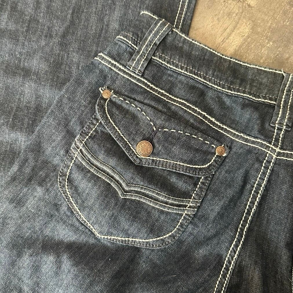 Other mossimo supply co bootcut low rise, dark blue jeans Size 28" / US 6 / IT 42 - 4 Thumbnail
