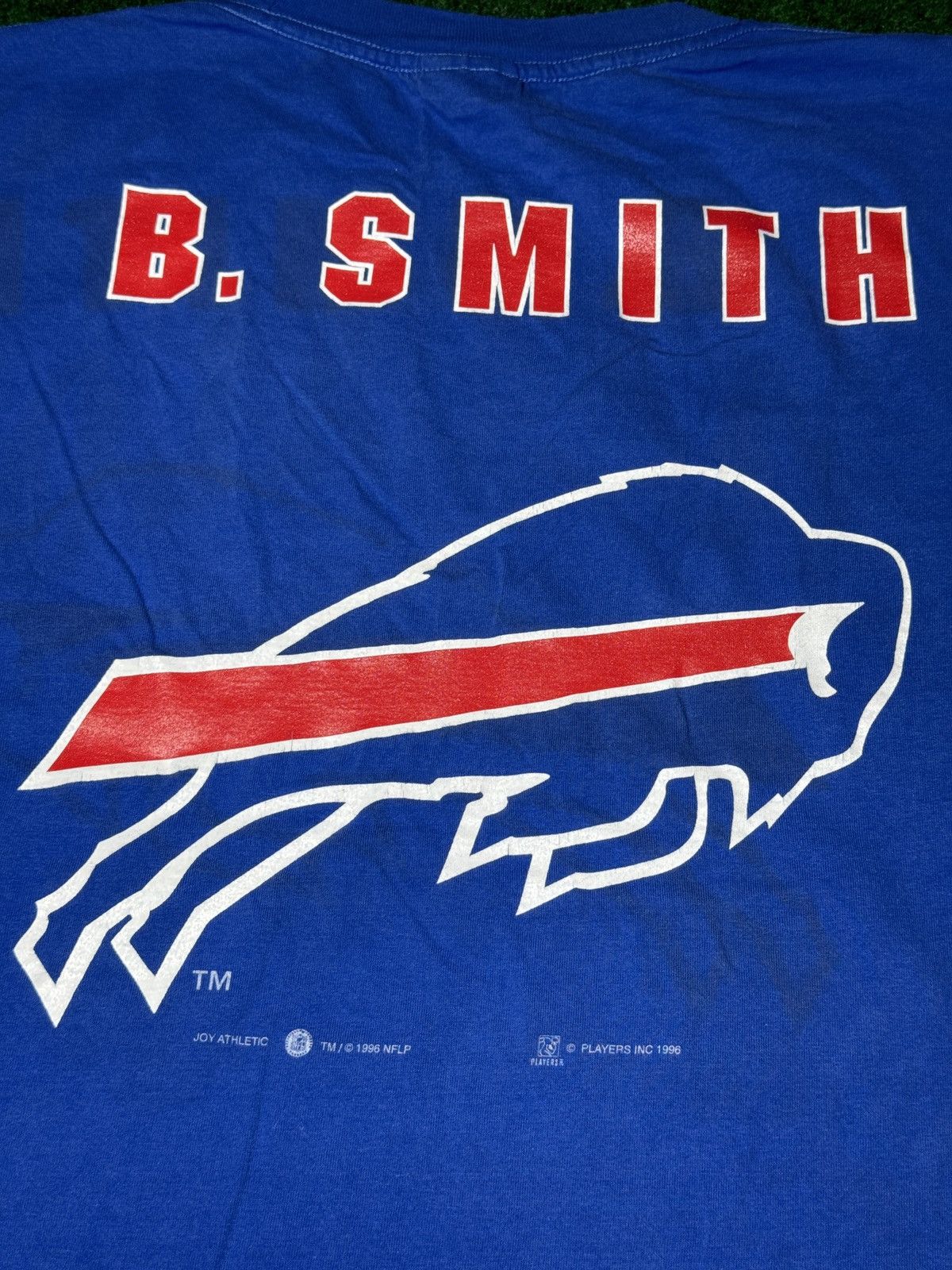 NFL × Vintage Vintage 90s Buffalo Bills Bruce Smith XL Big Logo T Shirt Size US XL / EU 56 / 4 - 6 Thumbnail