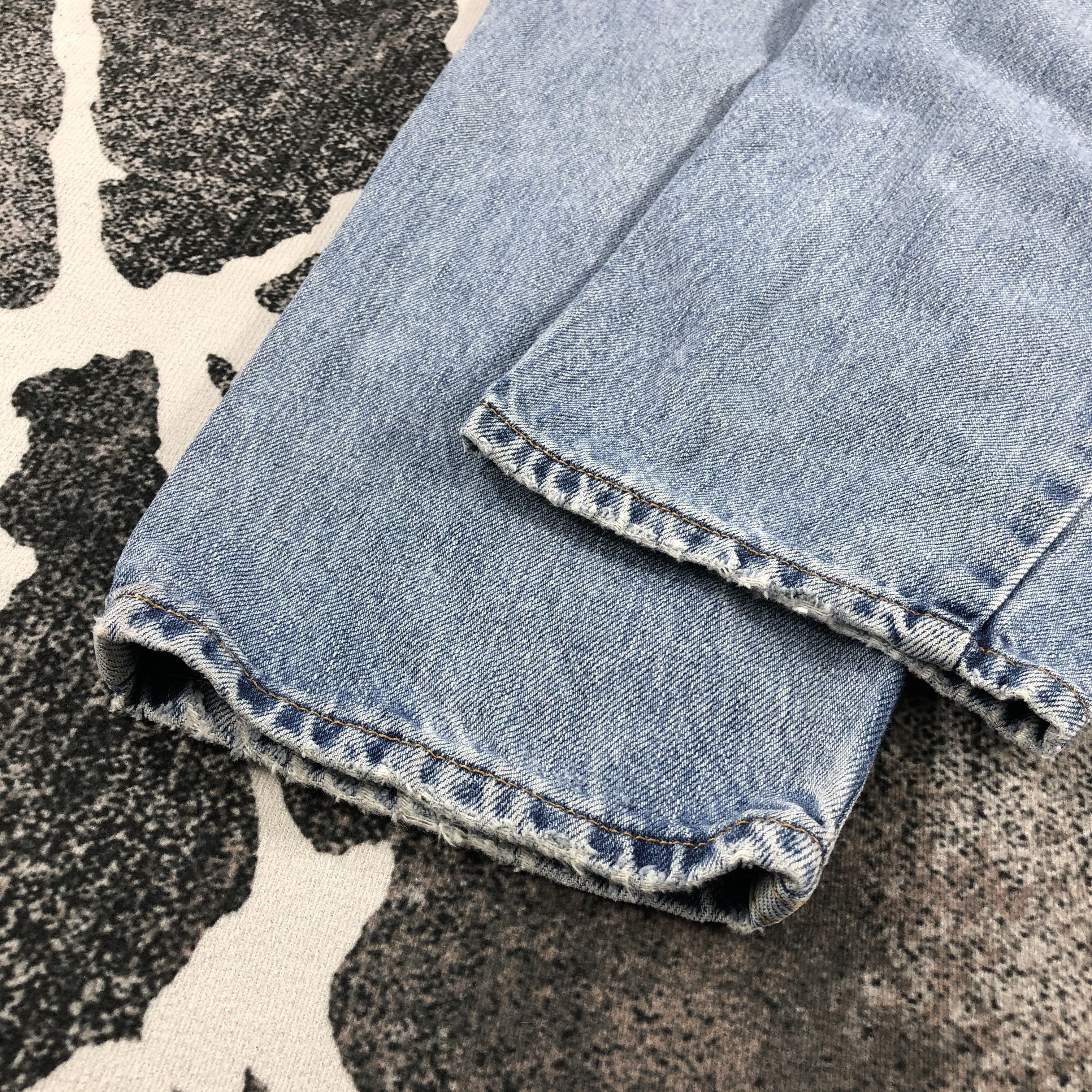 Levi's Vintage Levis 550 Jeans Faded Blue Denim KJ847 Size 33" - 6 Thumbnail