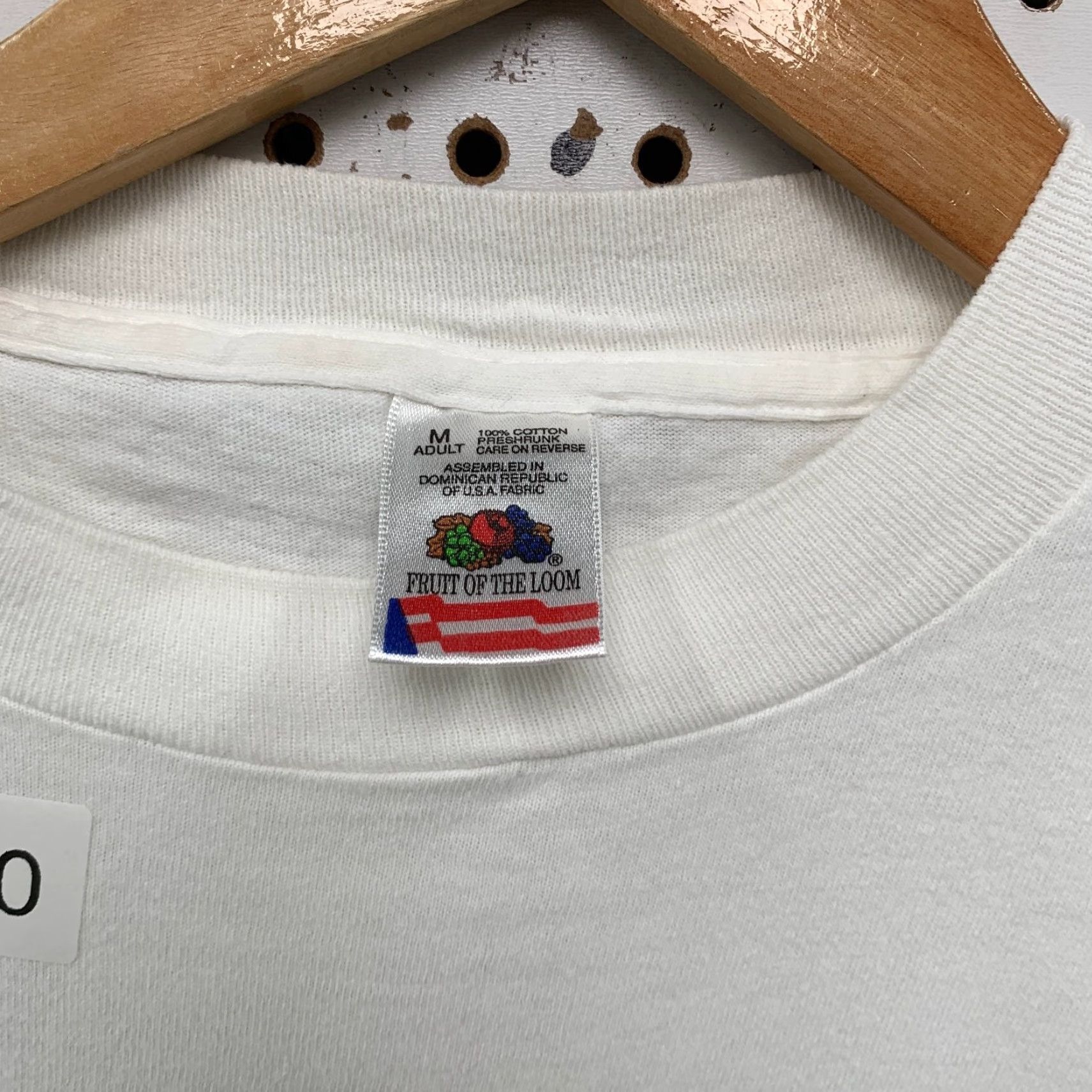 Fruit Of The Loom VINTAGE Fruit of the Loom Shirt Mens M White USA Backroads City Backroads USA City Shirt Mens Medium White Single Stitch Made USA Size US M / EU 48-50 / 2 - 3 Thumbnail