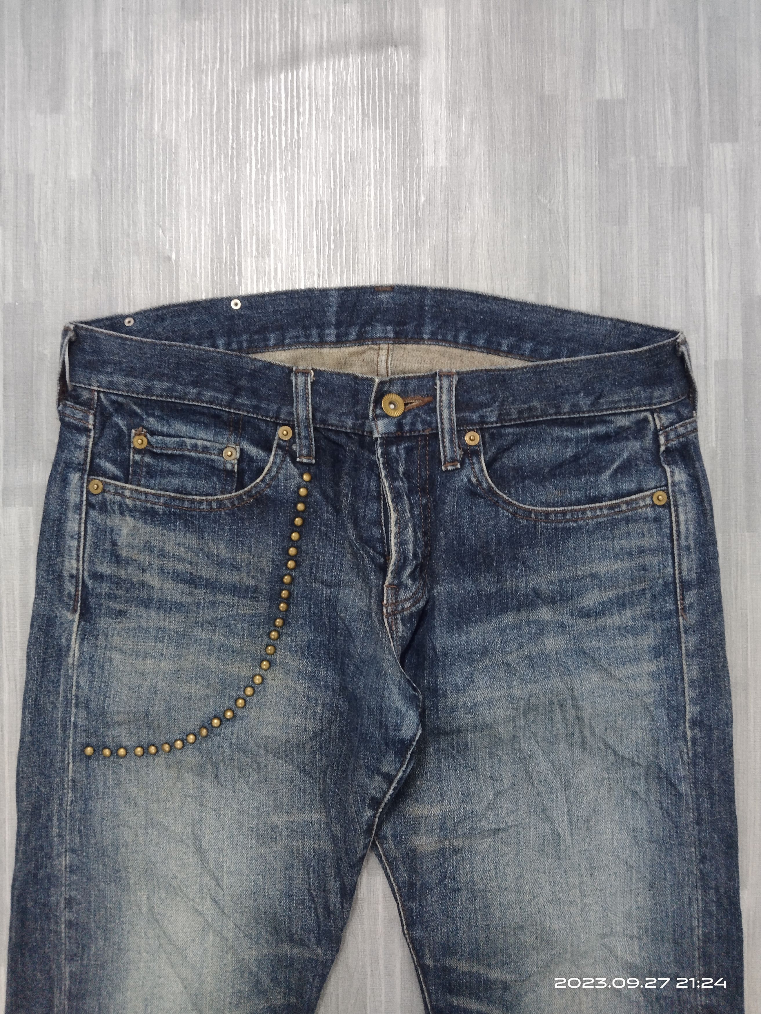 Japanese Brand FLARE SiCK STUDDED ROI JEANS DENIM PANTS Size US 31 - 4 Thumbnail