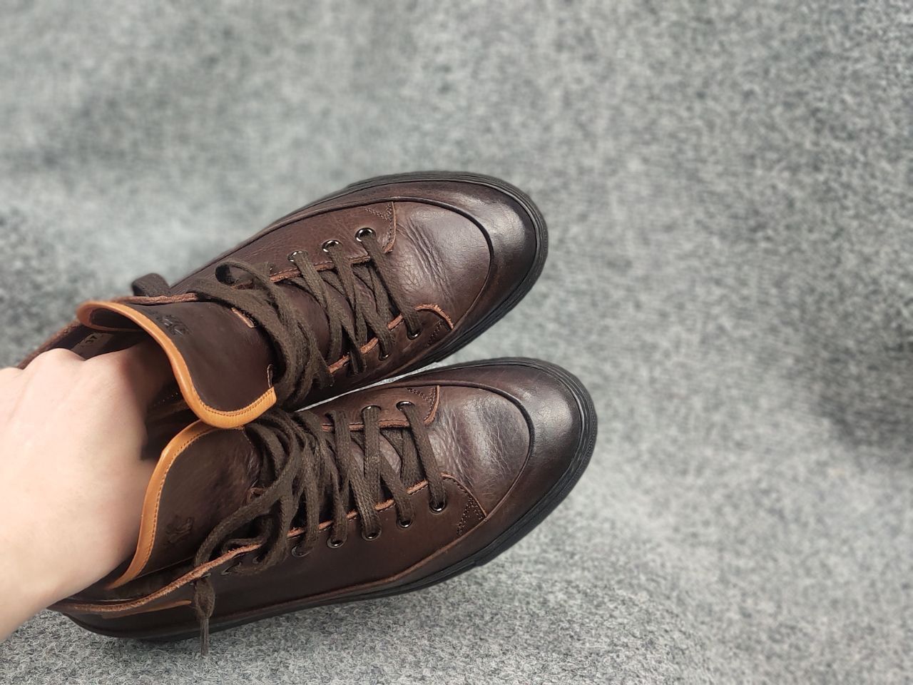 Other Benci Brothers scrambler Fur brown leather boots Sneakers Size US 8 / IT 38 - 15 Thumbnail