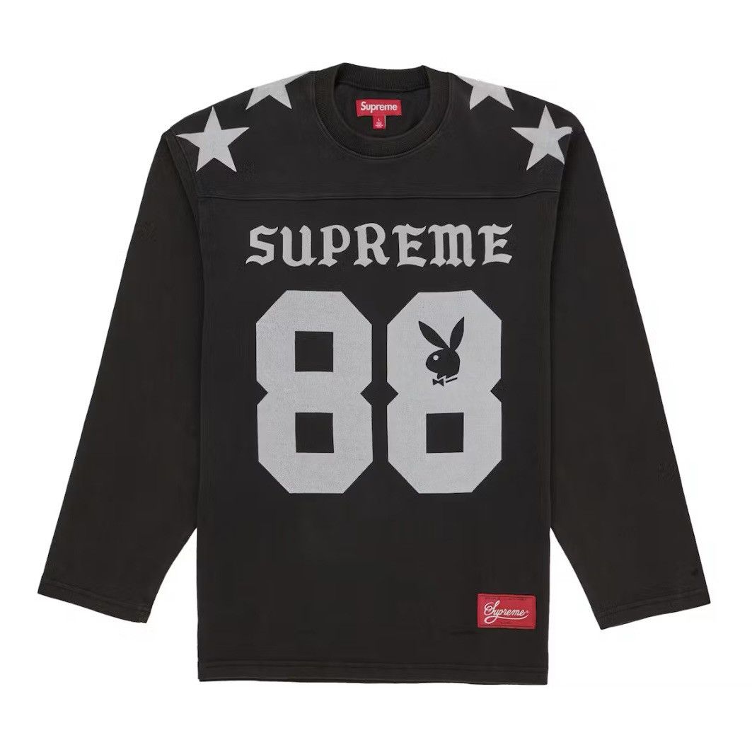 Playboy × Supreme Supreme ® Playboy ® L/S Football Top Pink | Grailed