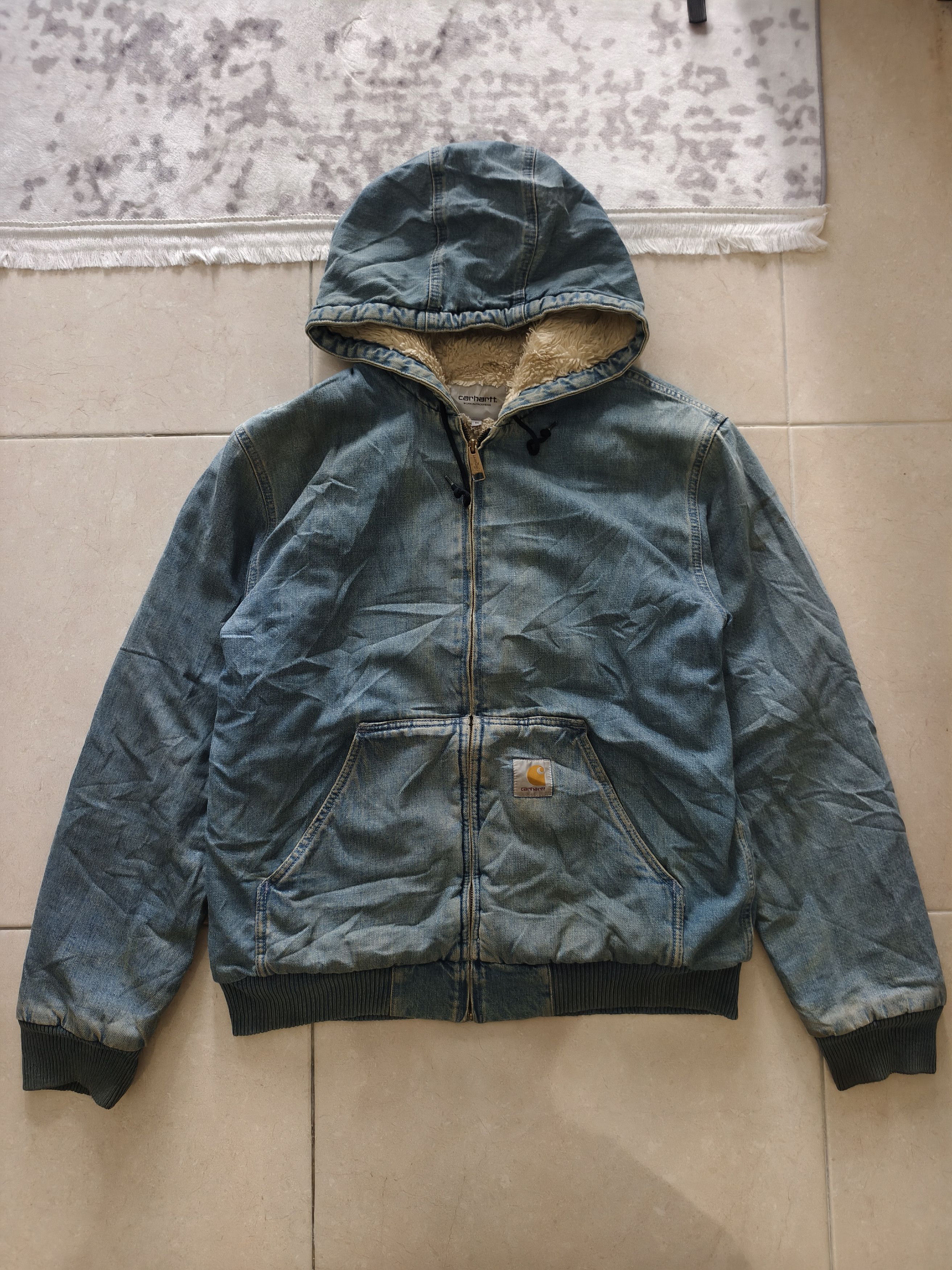 Carhartt carhartt denim active jacket J139 DST | Grailed