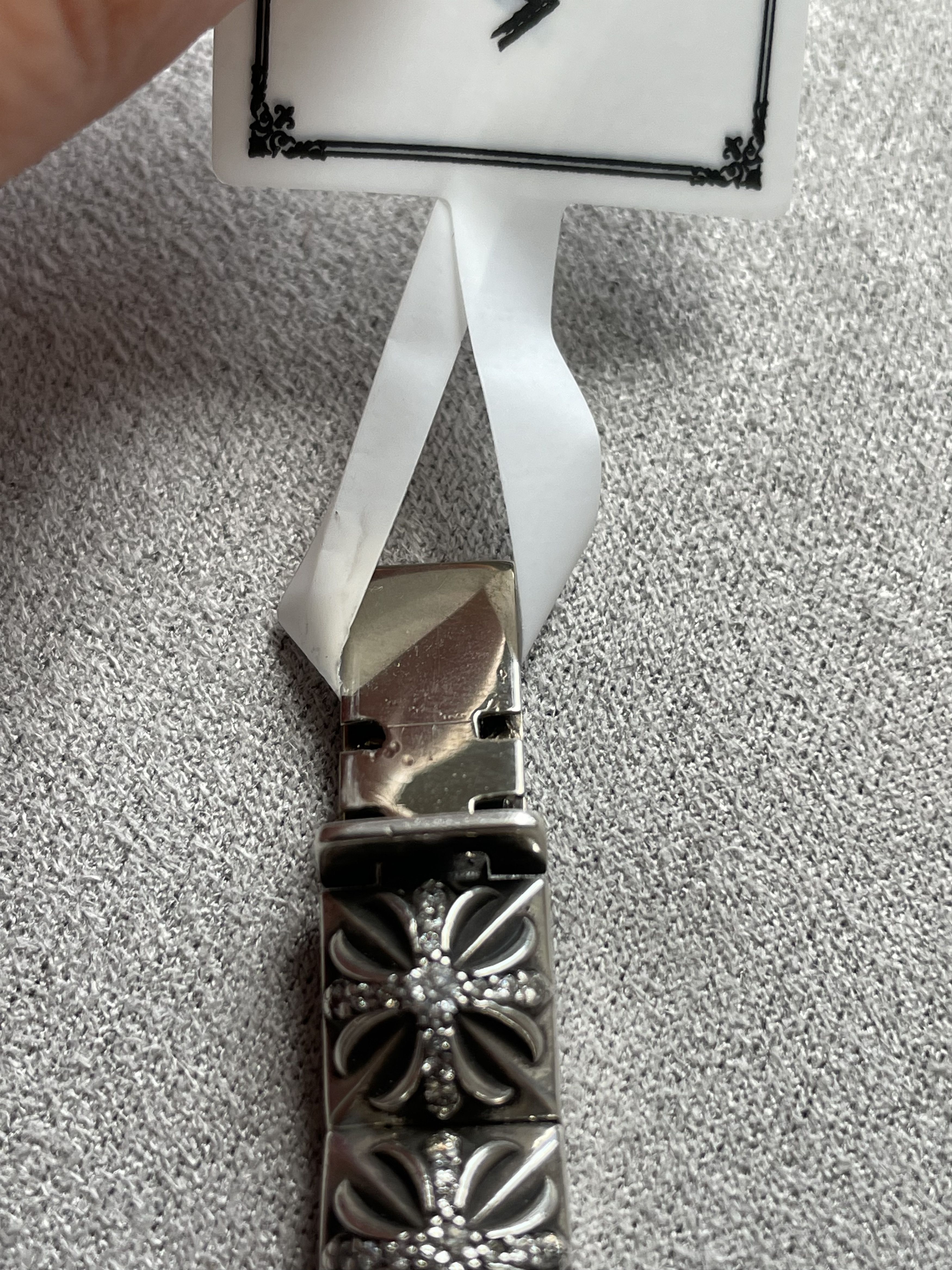Chrome Hearts Chrome Hearts Silver Diamonds Pyramid Hinged Plus Bracelet Size ONE SIZE - 12 Thumbnail