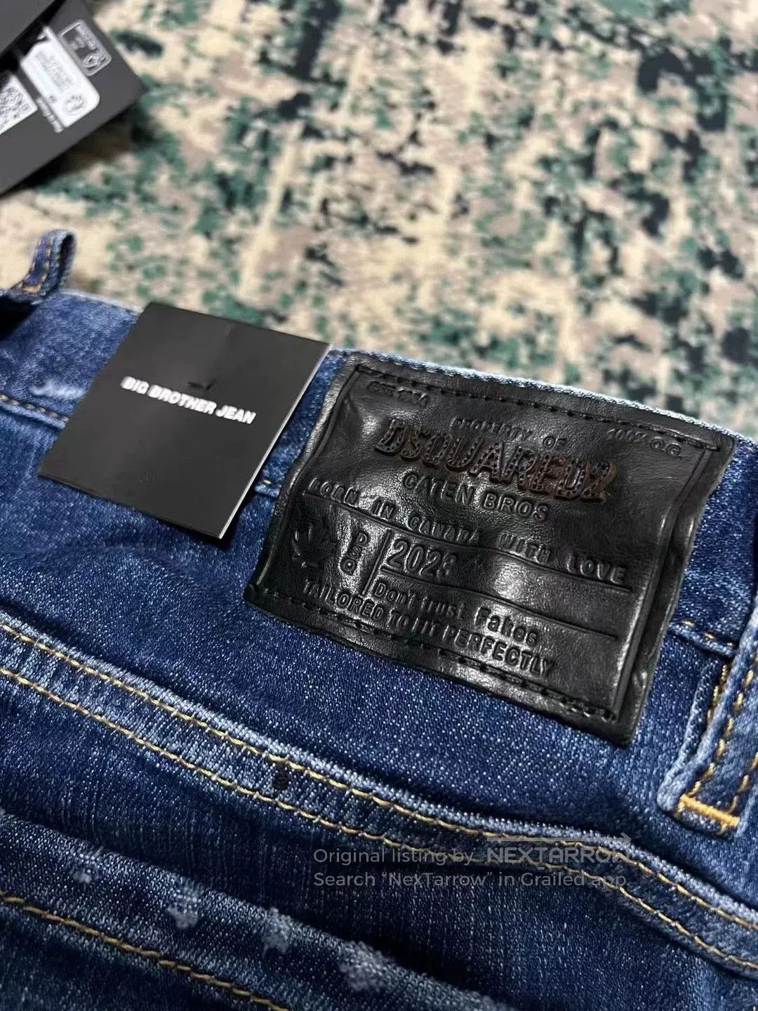 Dsquared2 dsquared2 blue distressed patch denim pants. Size US 44 / EU 60 - 6 Thumbnail