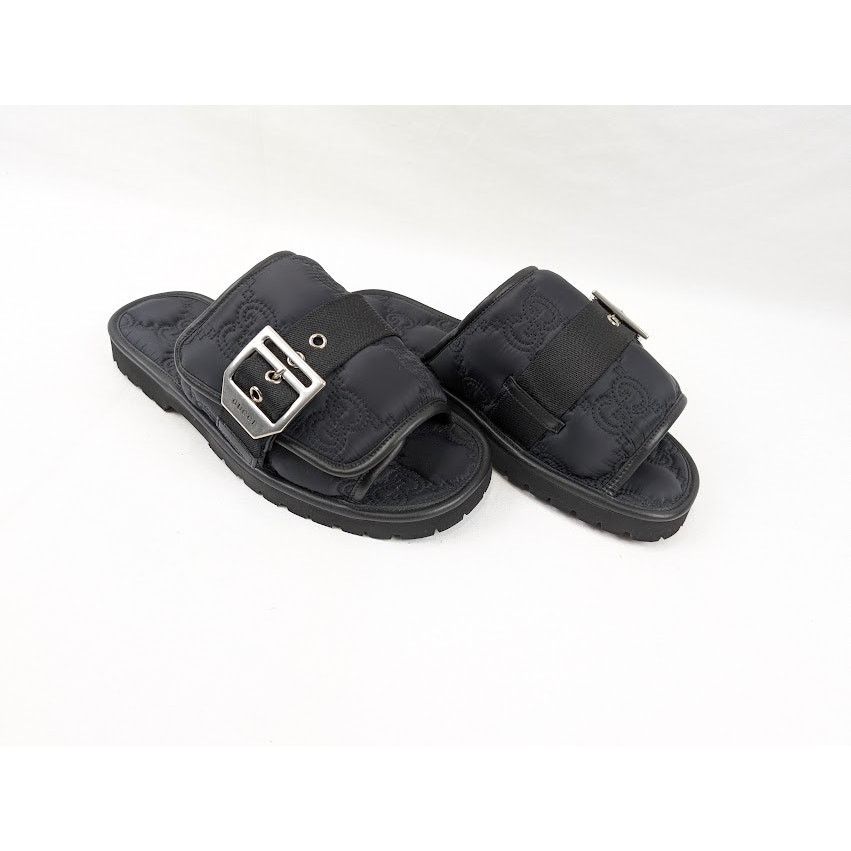 Gucci o1rshd1 Cubic Rubber Slides in Black Size US 8.5 / EU 41-42 - 13 Thumbnail