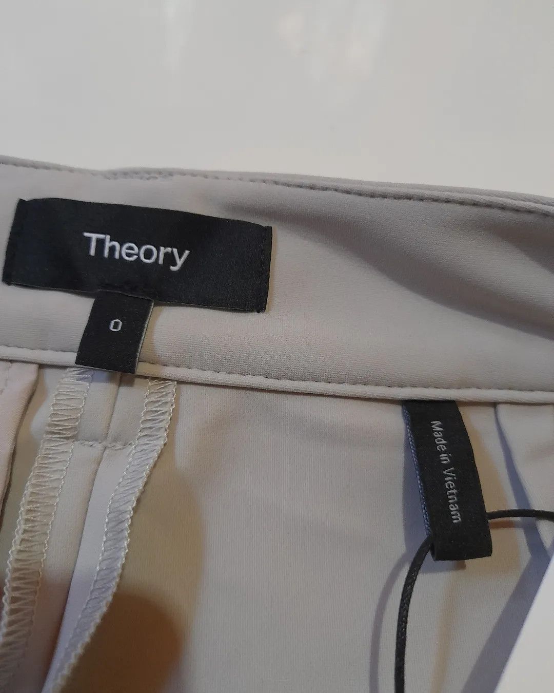 Theory Theory Terena High Waist Pant In Putty Size 23" - 4 Thumbnail