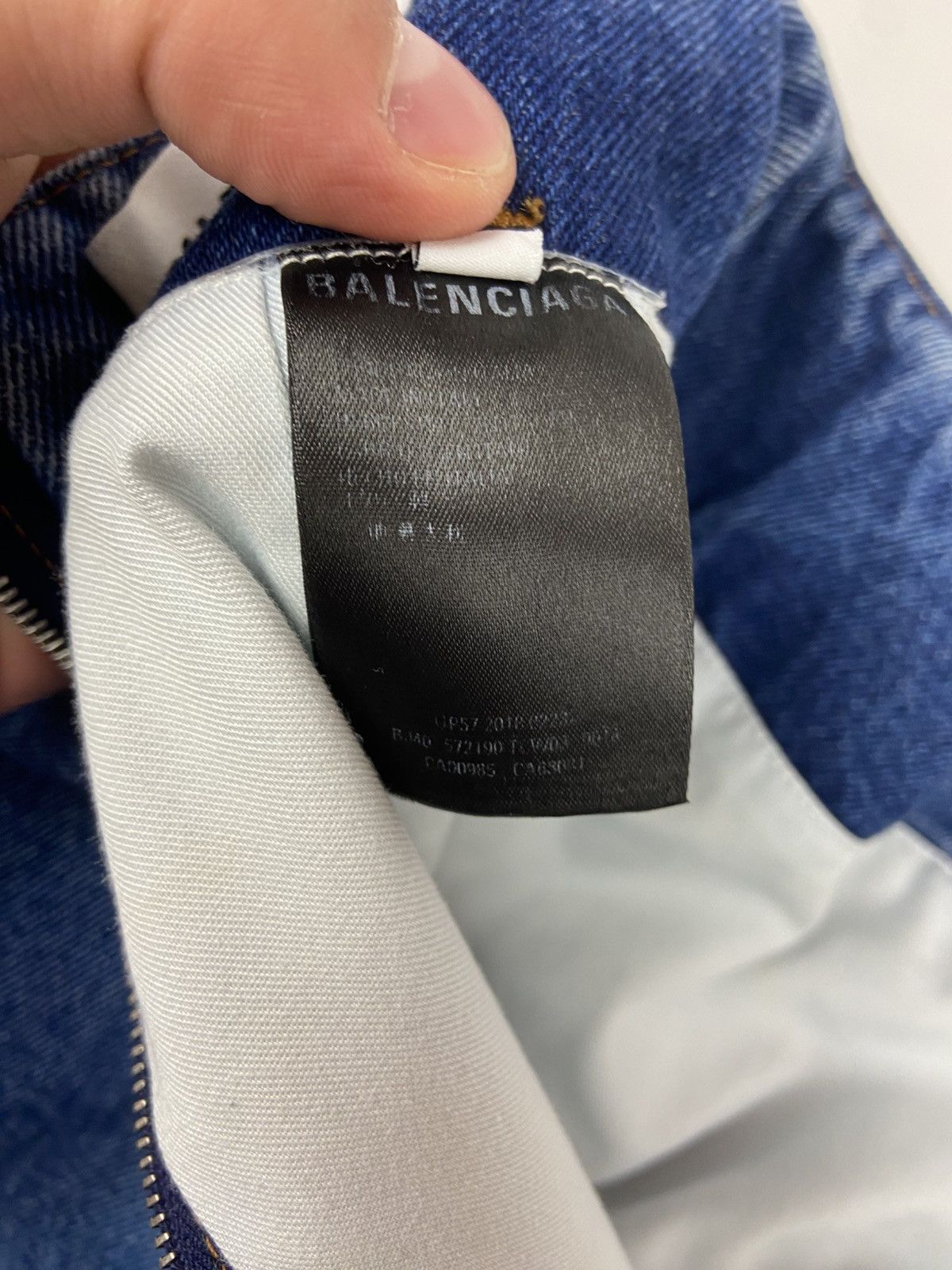 Balenciaga BALENCIAGA GODET PEPLUM-STYLE DENIM KNEE LENGHT SKIRT SZ 38 Size 26" / US 2 / IT 38 - 13 Thumbnail