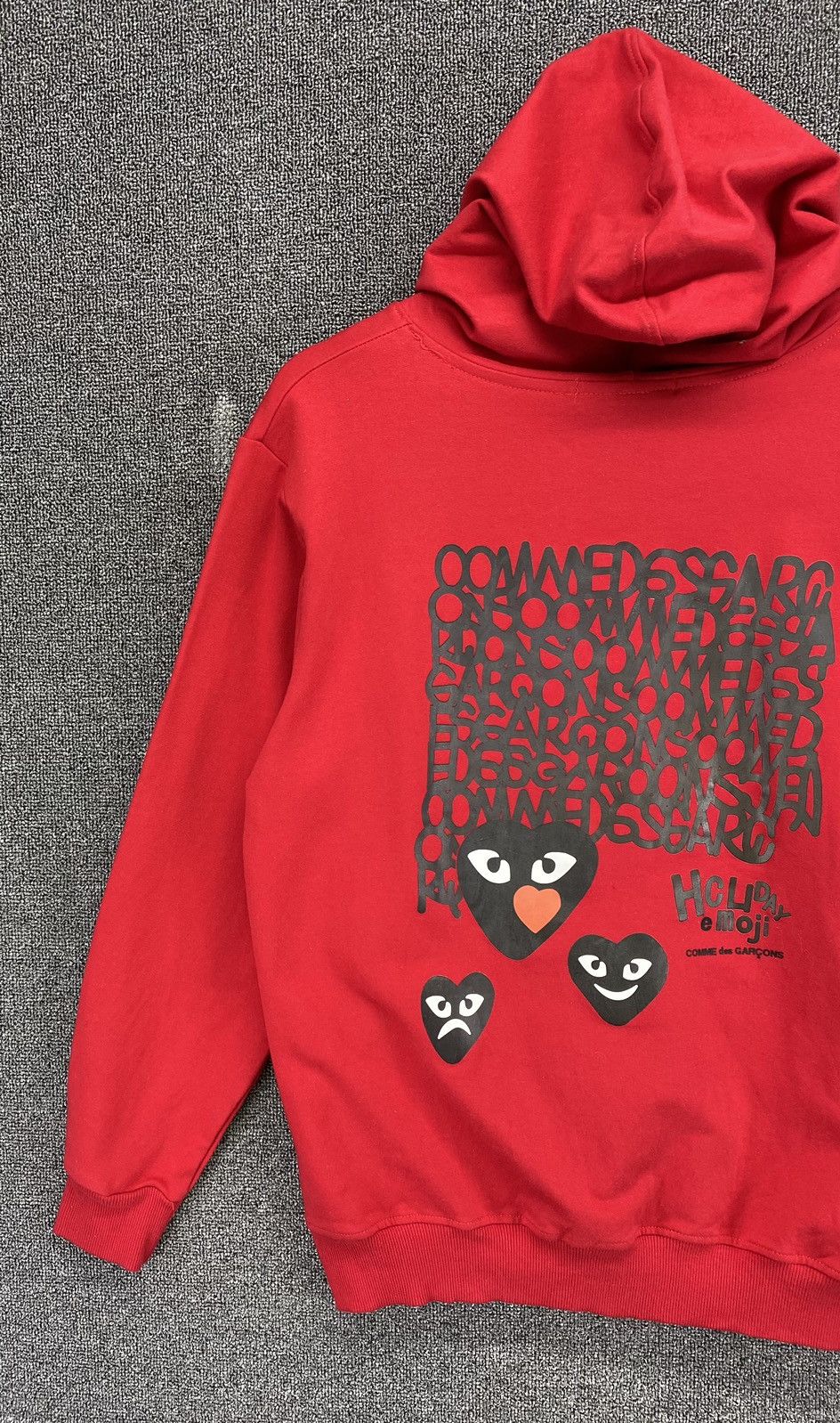 Comme des Garcons Vintage Comme Des Garçons Play Red Hoodie Sweatshirts Size M / US 6-8 / IT 42-44 - 3 Thumbnail