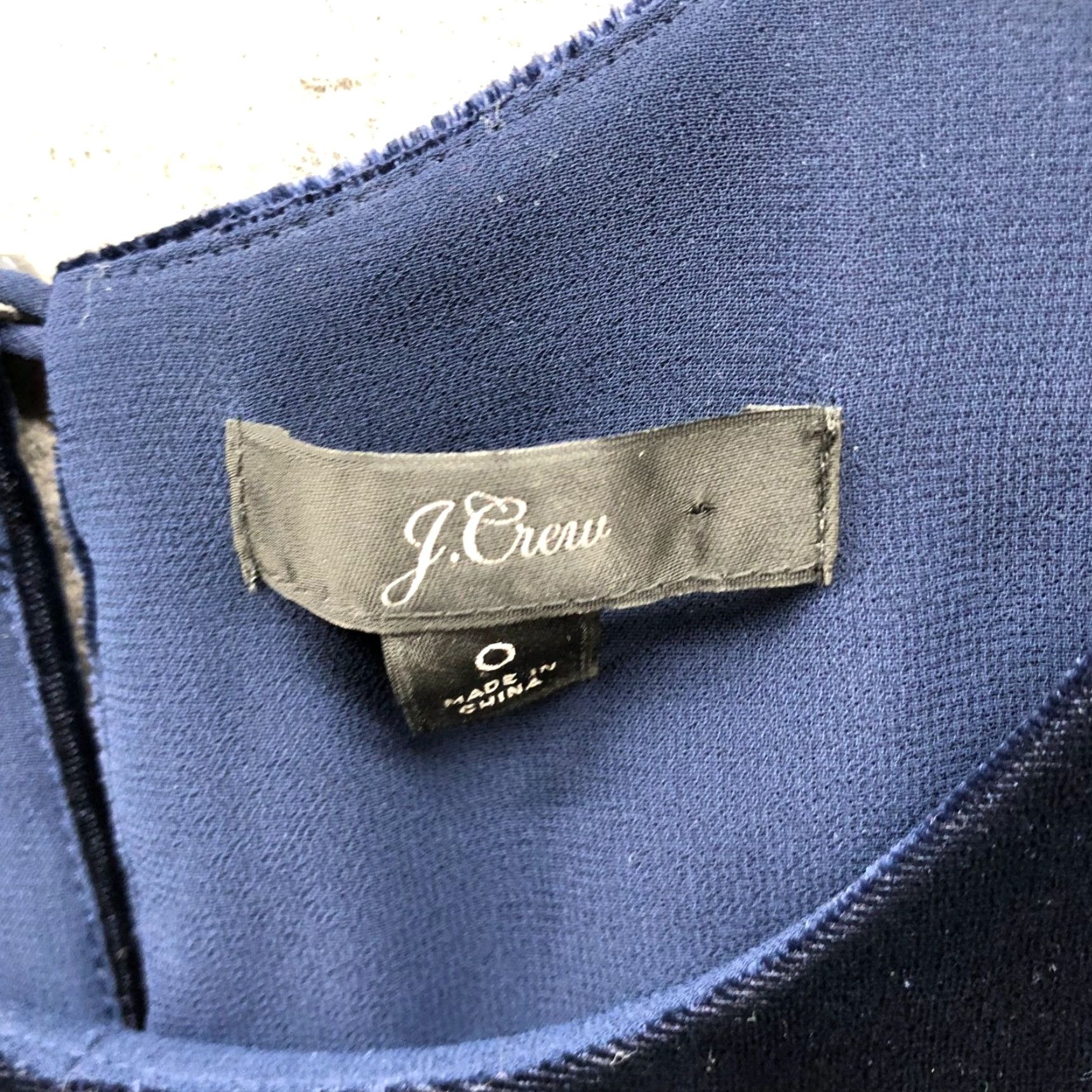 J.Crew J. Crew Velvet Tank Top Womens 0 Dark Blue Scoop Neck Stretch Shirt Sleeveless Basic Casual Spring Summer Women’s Tank Top Size XS / US 0-2 / IT 36-38 - 5 Thumbnail