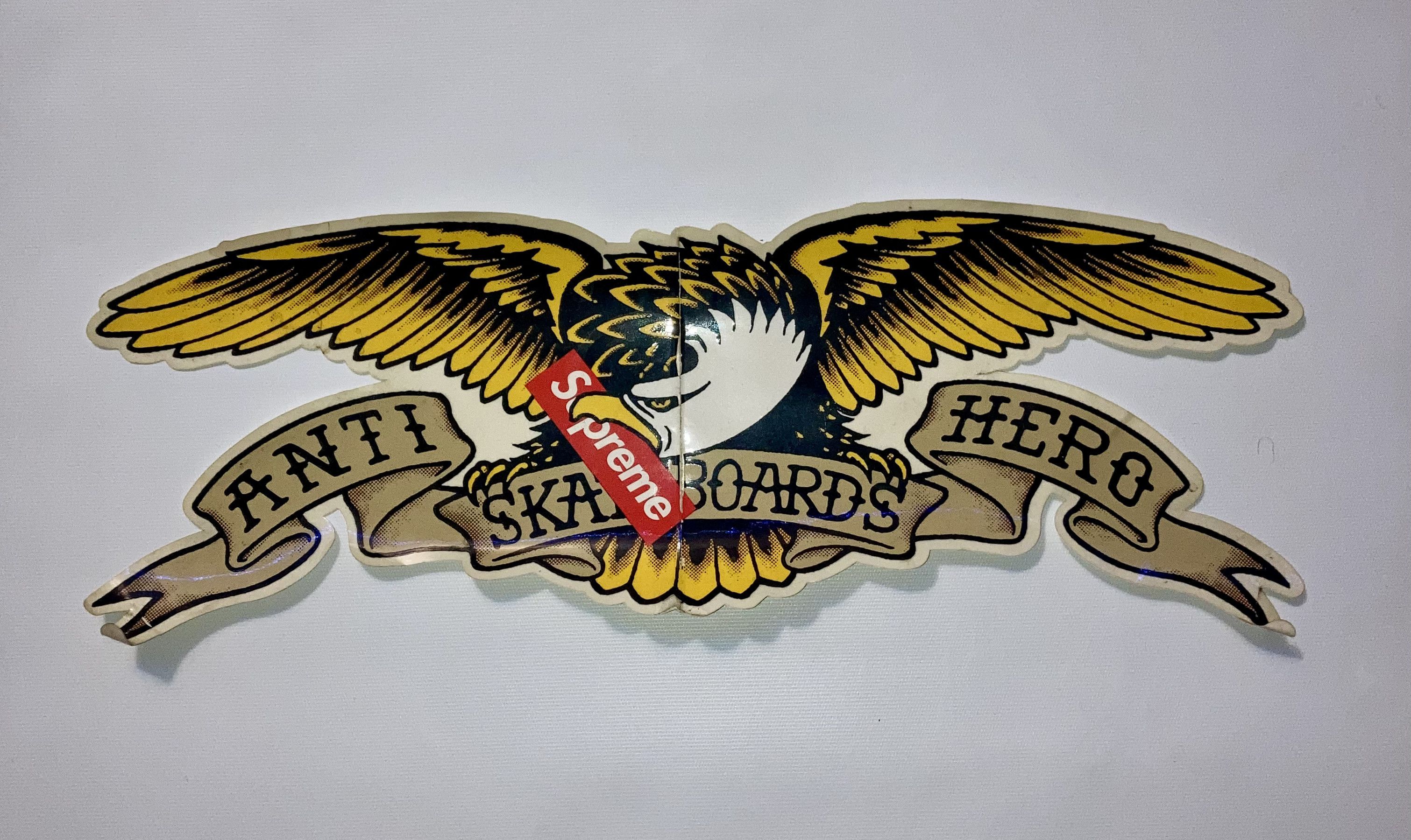Supreme X Antihero Skateboard Deck Sticker