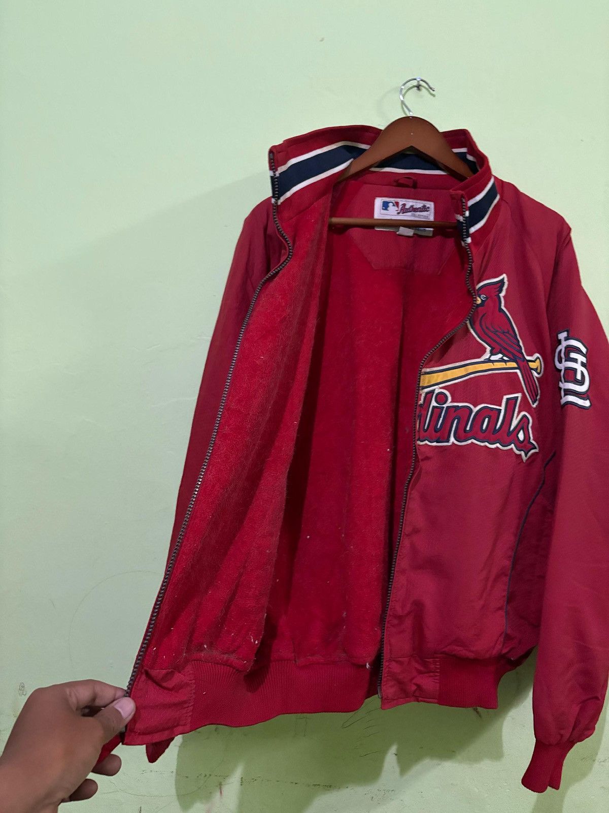 MLB × Majestic × Vintage VTG 90's St. Louis Cardinals Jacket Big Logo Design Size US M / EU 48-50 / 2 - 5 Thumbnail