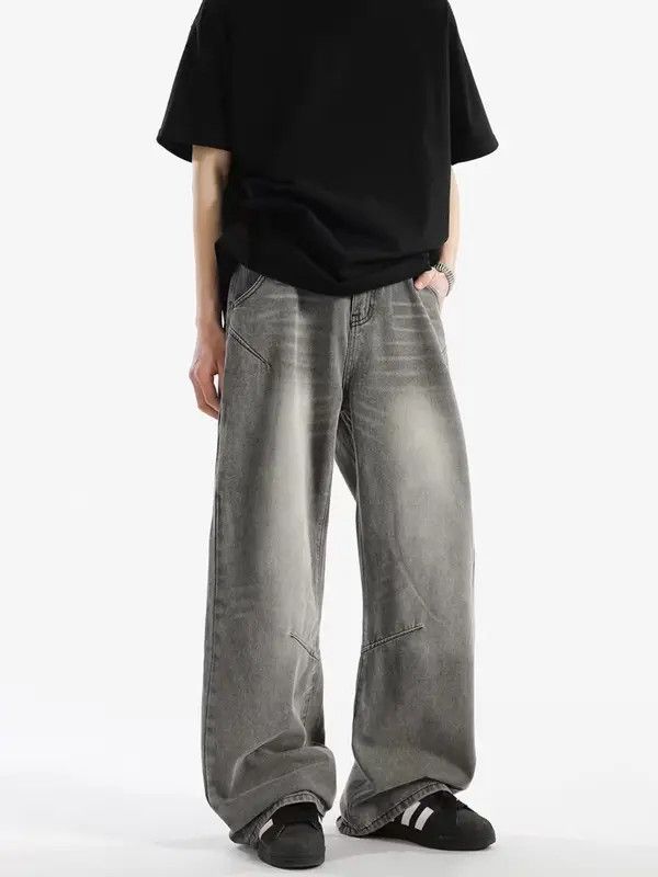 Japanese Brand VIBE High street washed and distressed baggy jeans Size US 32 / EU 48 - 4 Thumbnail