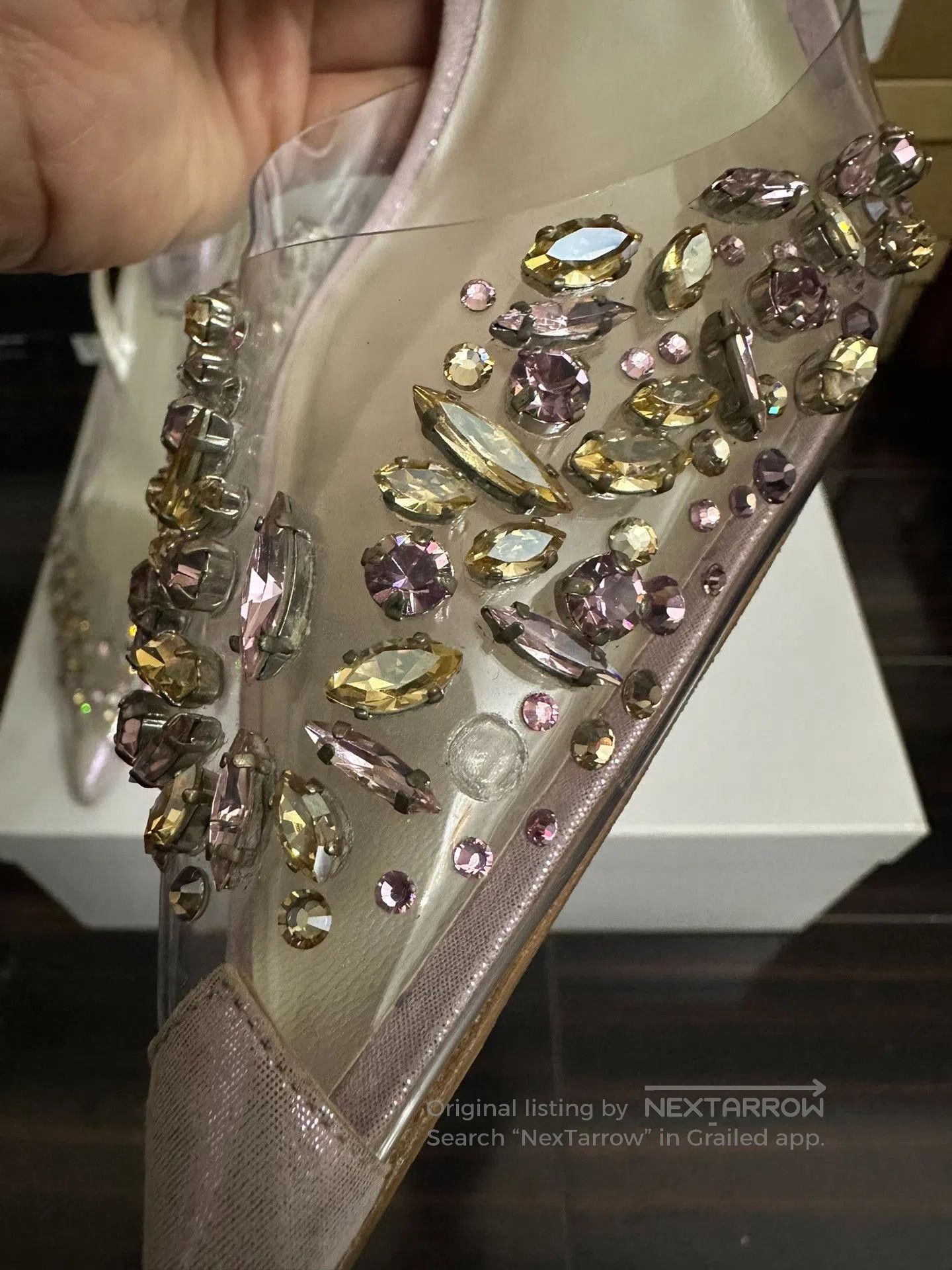 Rene Caovilla Rene Caovilla Pointed Toe Crystal Heels. Size US 8 / IT 38 - 4 Thumbnail