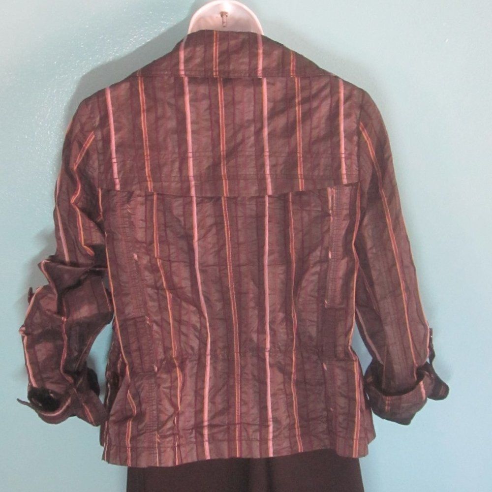 Nina Ricci TeriJon "Jon" Purple Metallic Striped Jacket Size M Size S / US 4 / IT 40 - 3 Thumbnail