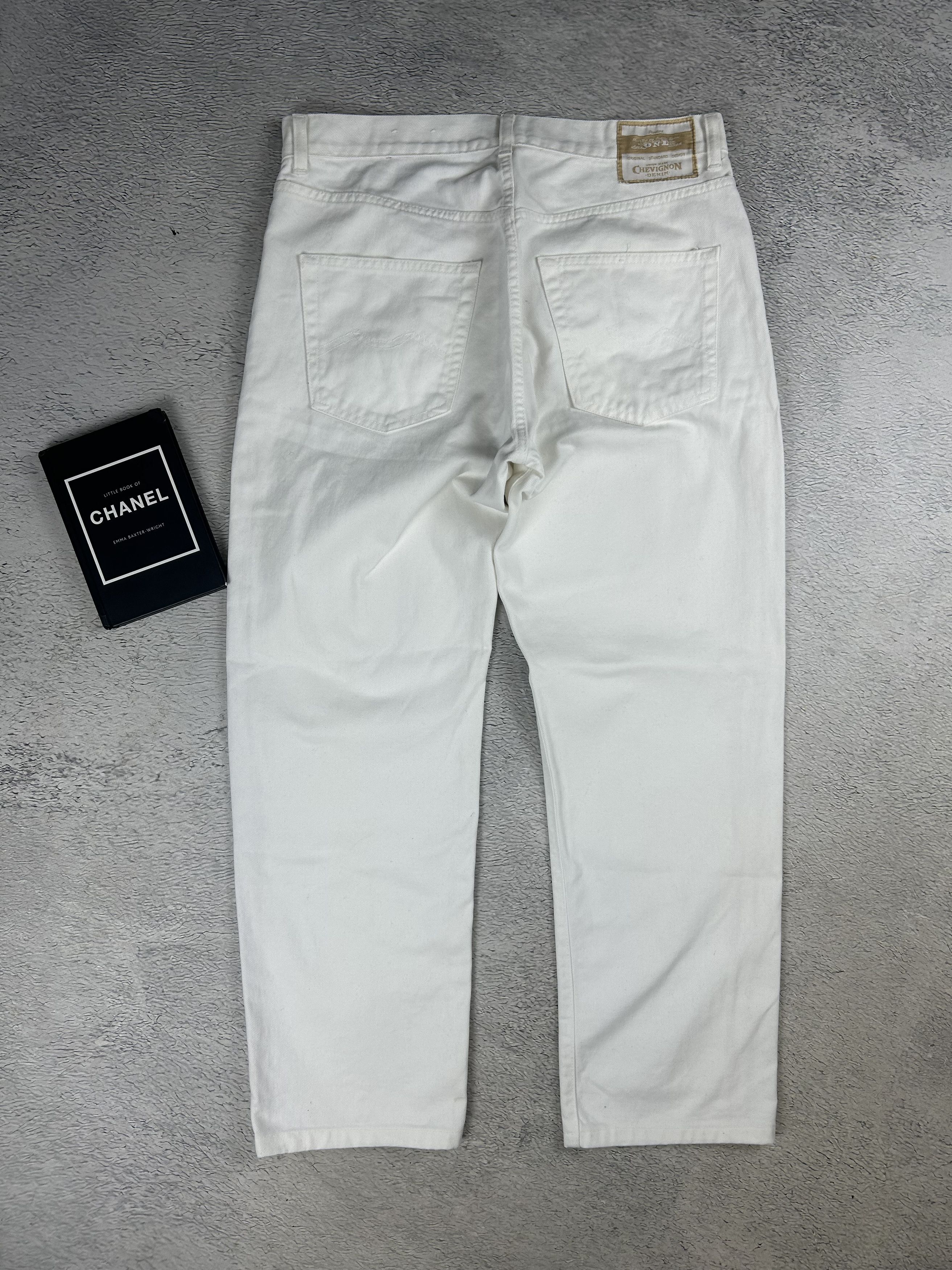 Chevignon × Vintage Chevignon vintage jeans White Straight Oldmoney Style Size US 36 / EU 52 - 5 Thumbnail