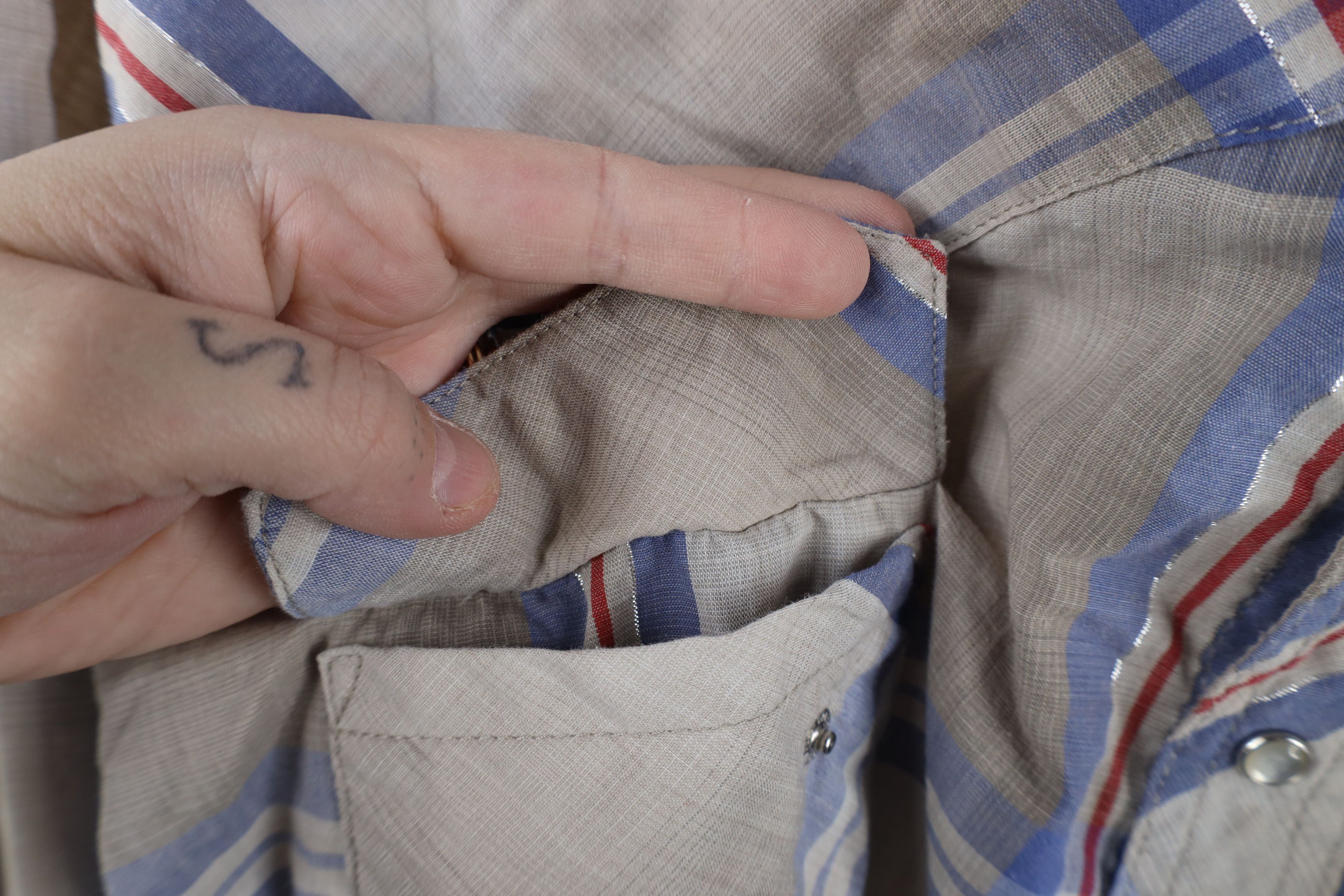 Vintage × Wrangler Vintage 90s Wrangler Western Rodeo Cowboy Button Shirt Size US XXL / EU 58 / 5 - 6 Thumbnail