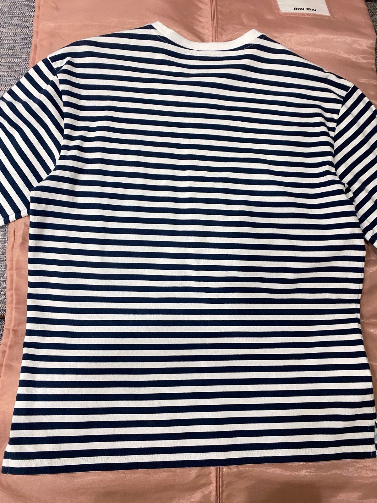 Prada PRADA Long-Sleeve T-Shirt/Top with Logo Size S / US 4 / IT 40 - 4 Thumbnail