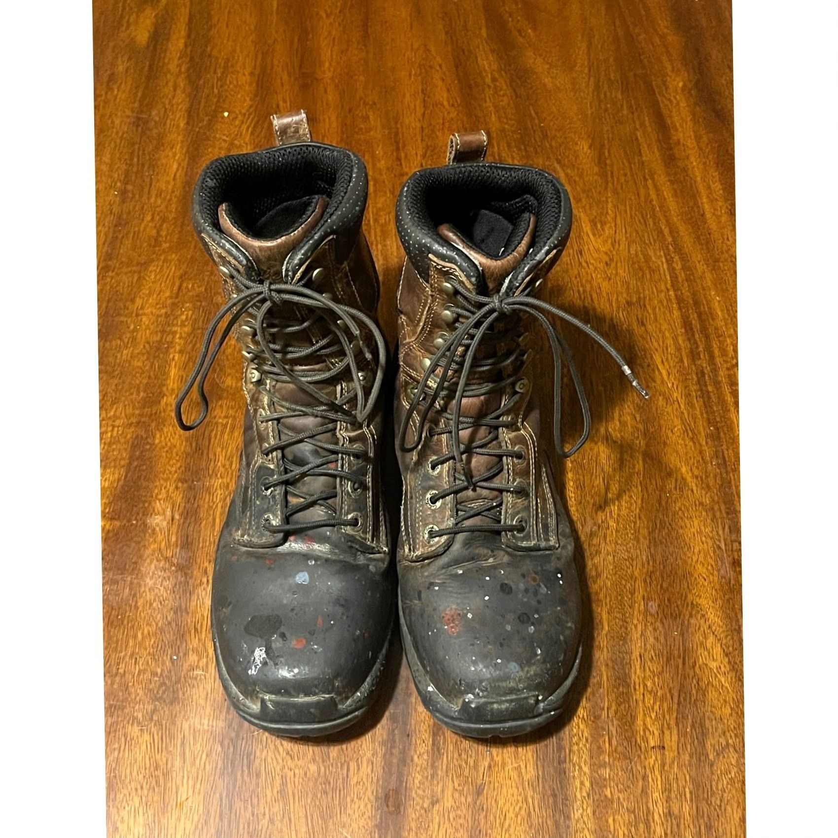 Vintage Cabelas Boots Mens Brown Leather Waterproof Steel Toe Cap Toe Padded 11M Boot Shoes Size 11 | Work Boots Leather Brown Waterproof Men’s Boots Size US 11 / EU 44 - 2 Thumbnail