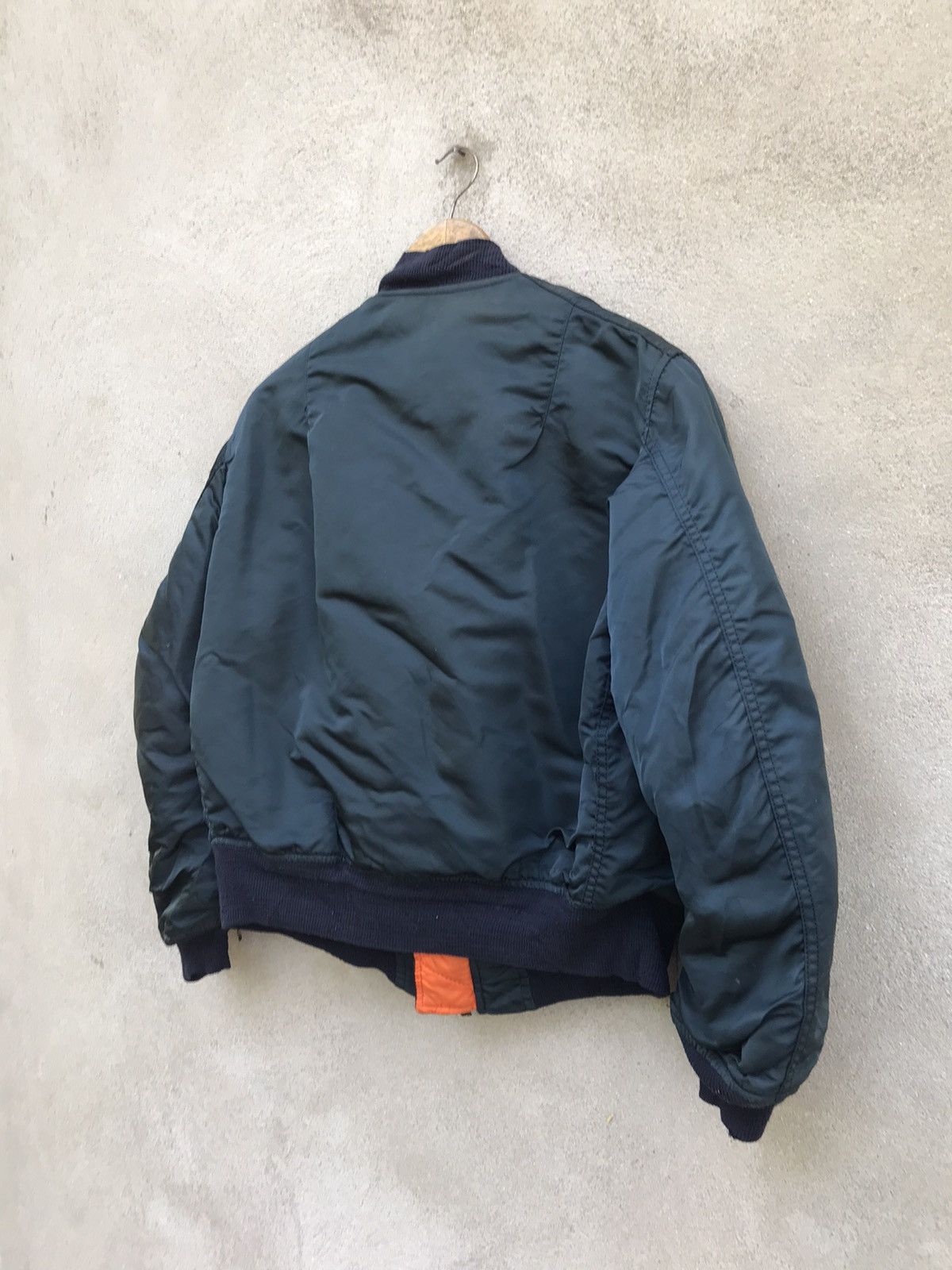 RARE VINTAGE 70s ALPHA INDUSTRIES MA1 BOMBER IDEAL ZIPPER
