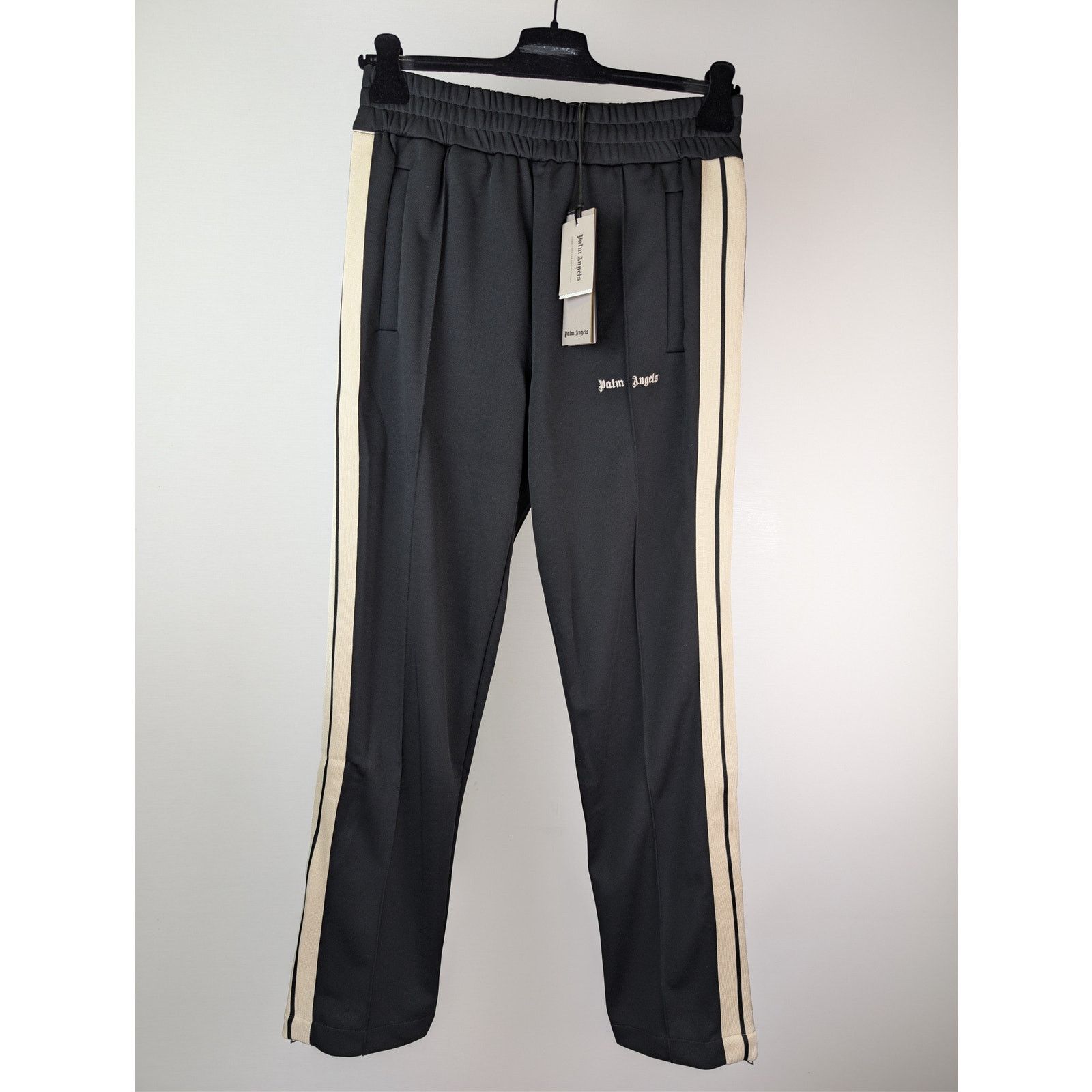 Palm Angels o1rshd1 Q:2 / Classic Logo Track Pants in Black / Off-White Size US 36 / EU 52 - 8 Thumbnail